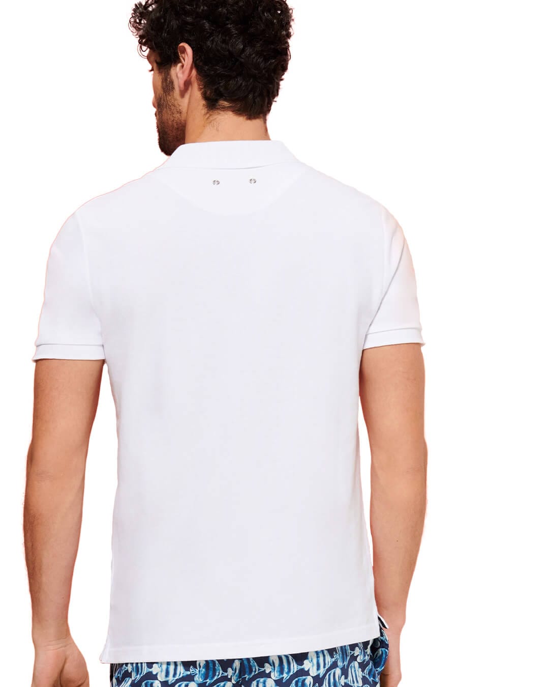 Vilebrequin Polo Shirts Vilebrequin White Organic Cotton Pique Polo Shirt