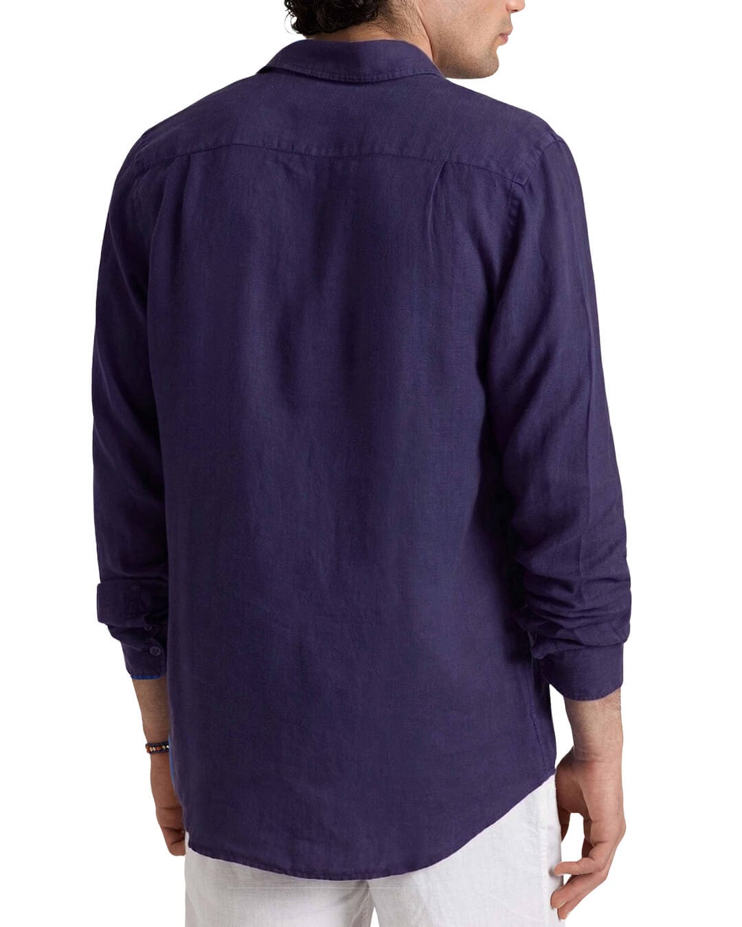 Vilebrequin Shirts Vilebrequin  Bleu Marine Caroubis Linen Shirt