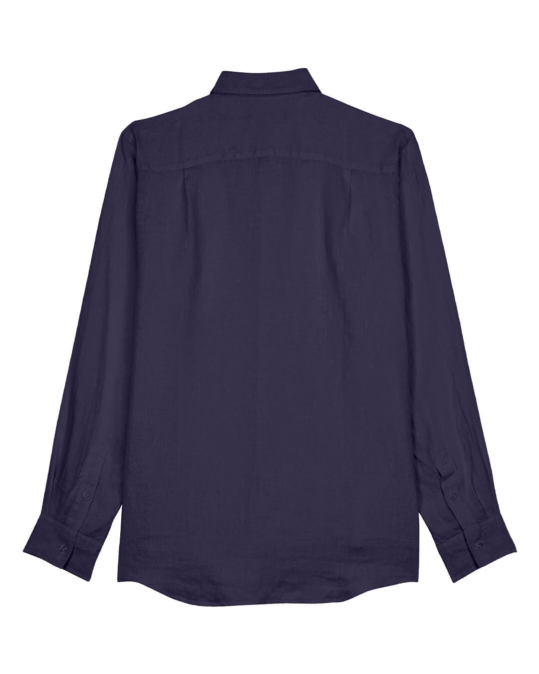 Vilebrequin Shirts Vilebrequin  Bleu Marine Caroubis Linen Shirt