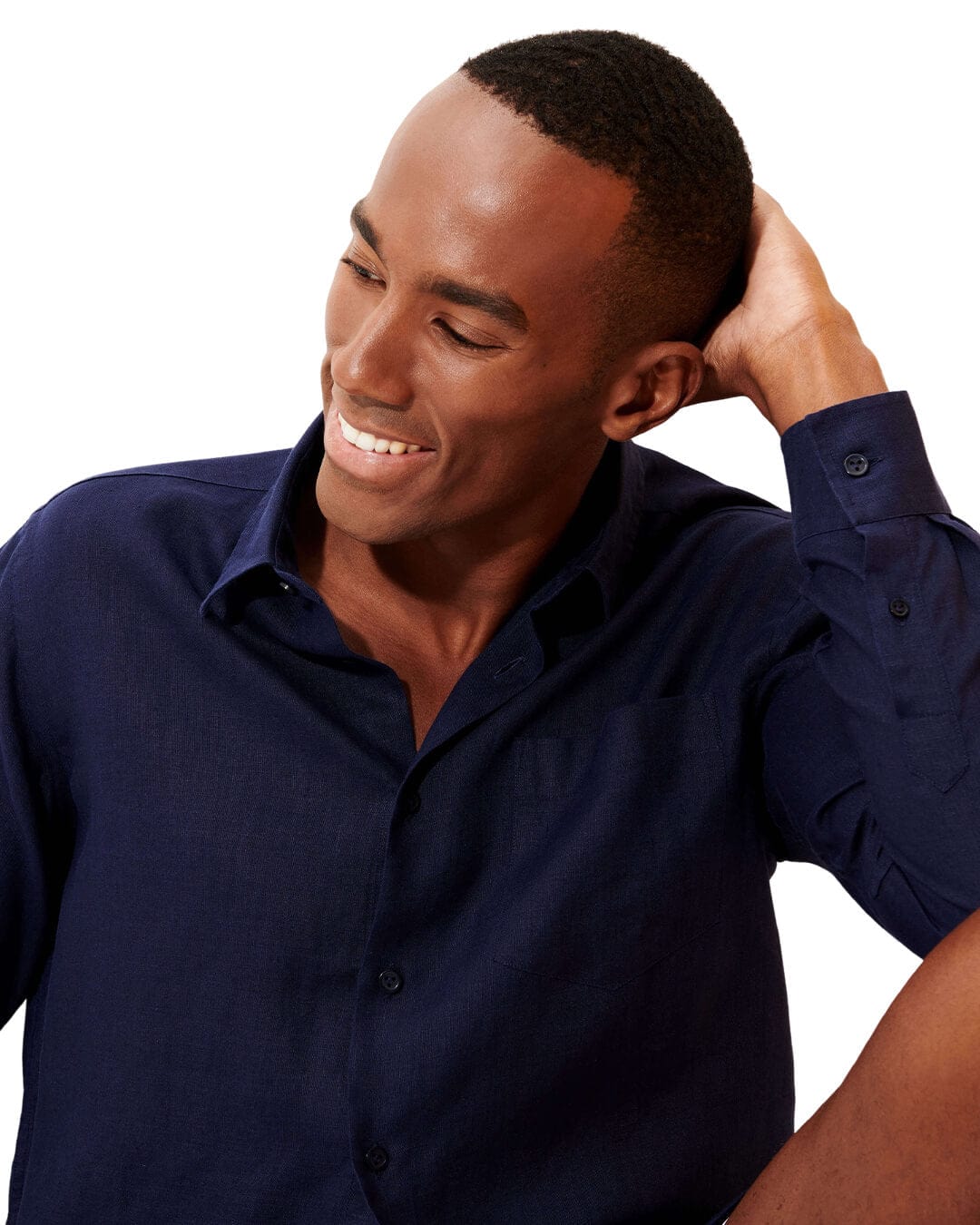 Vilebrequin Shirts Vilebrequin Navy Linen Shirt