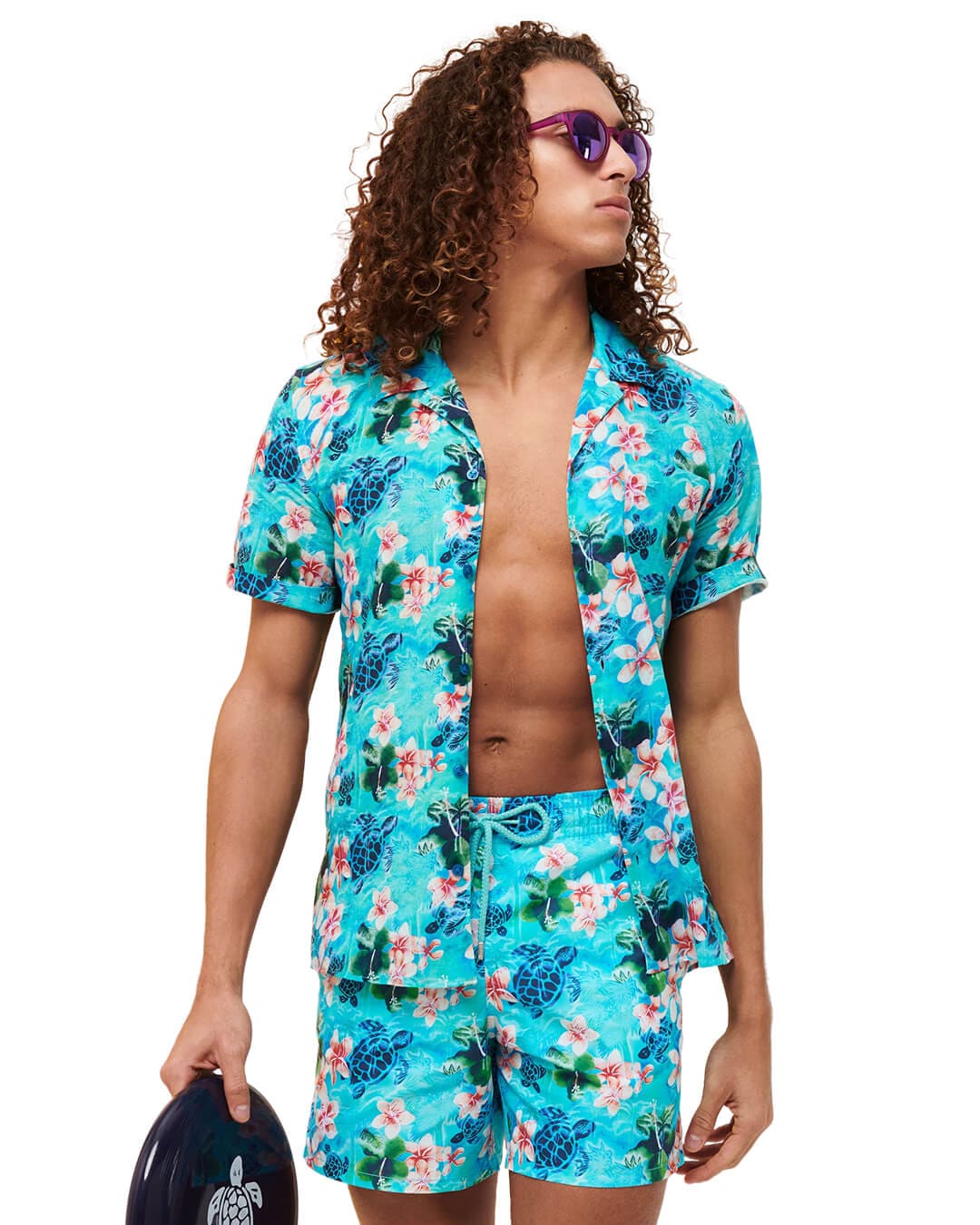 Vilebrequin Swimwear Vilebrequin Blue Turtles Jungle Swim Shorts