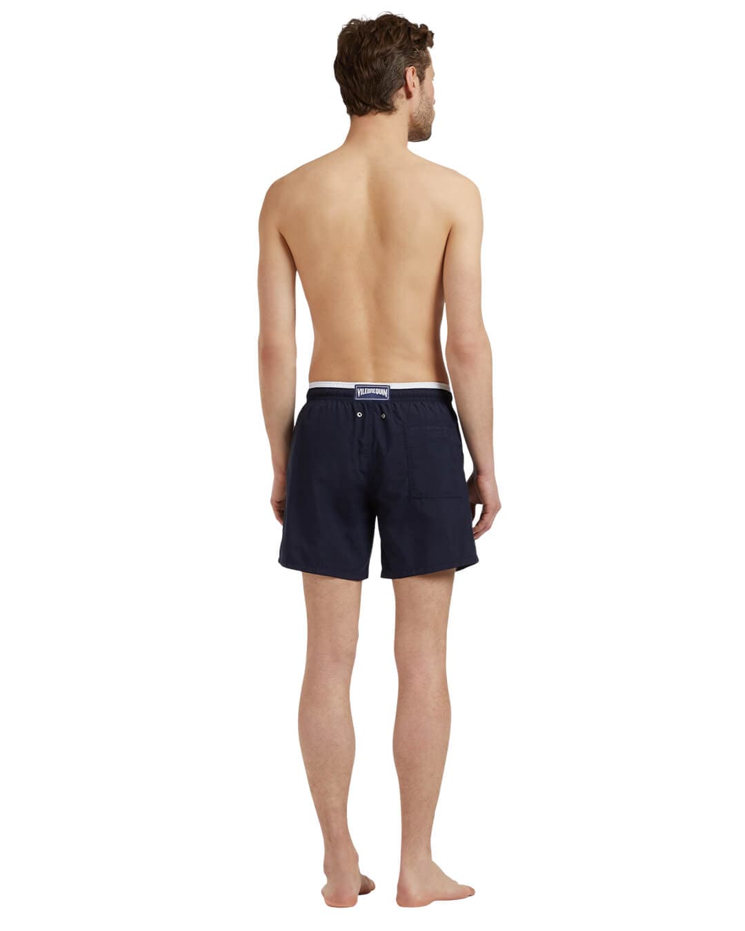 Vilebrequin Swimwear Vilebrequin Marine / Blanc Moka Swim Shorts