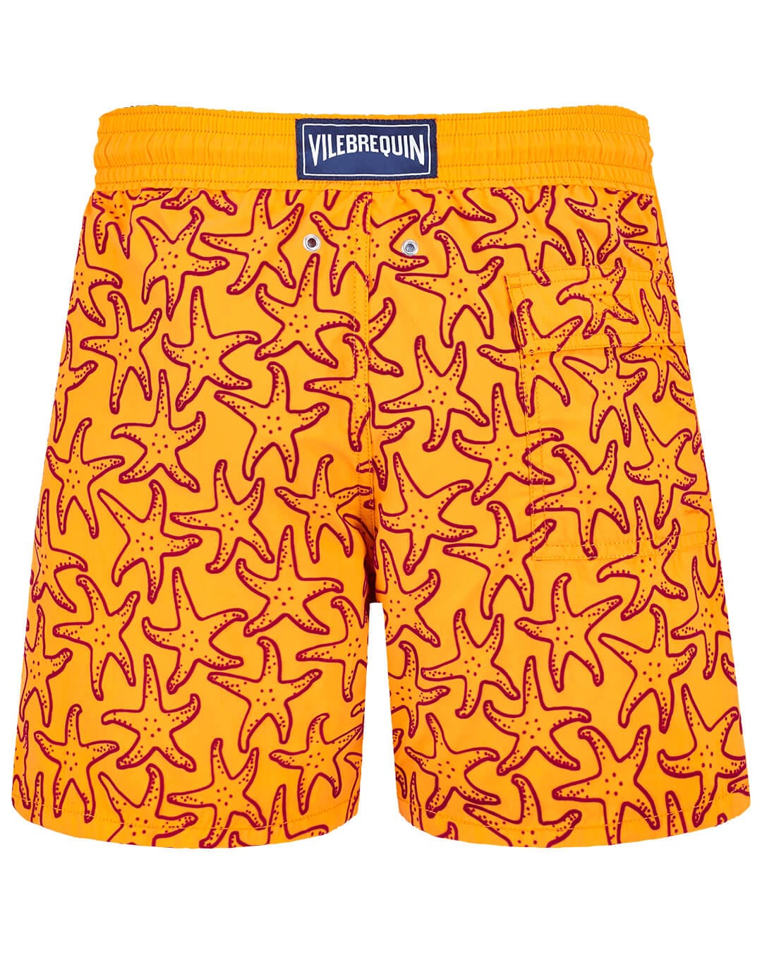 Vilebrequin Swimwear Vilebrequin Orange Flocked Starlets Swim Shorts