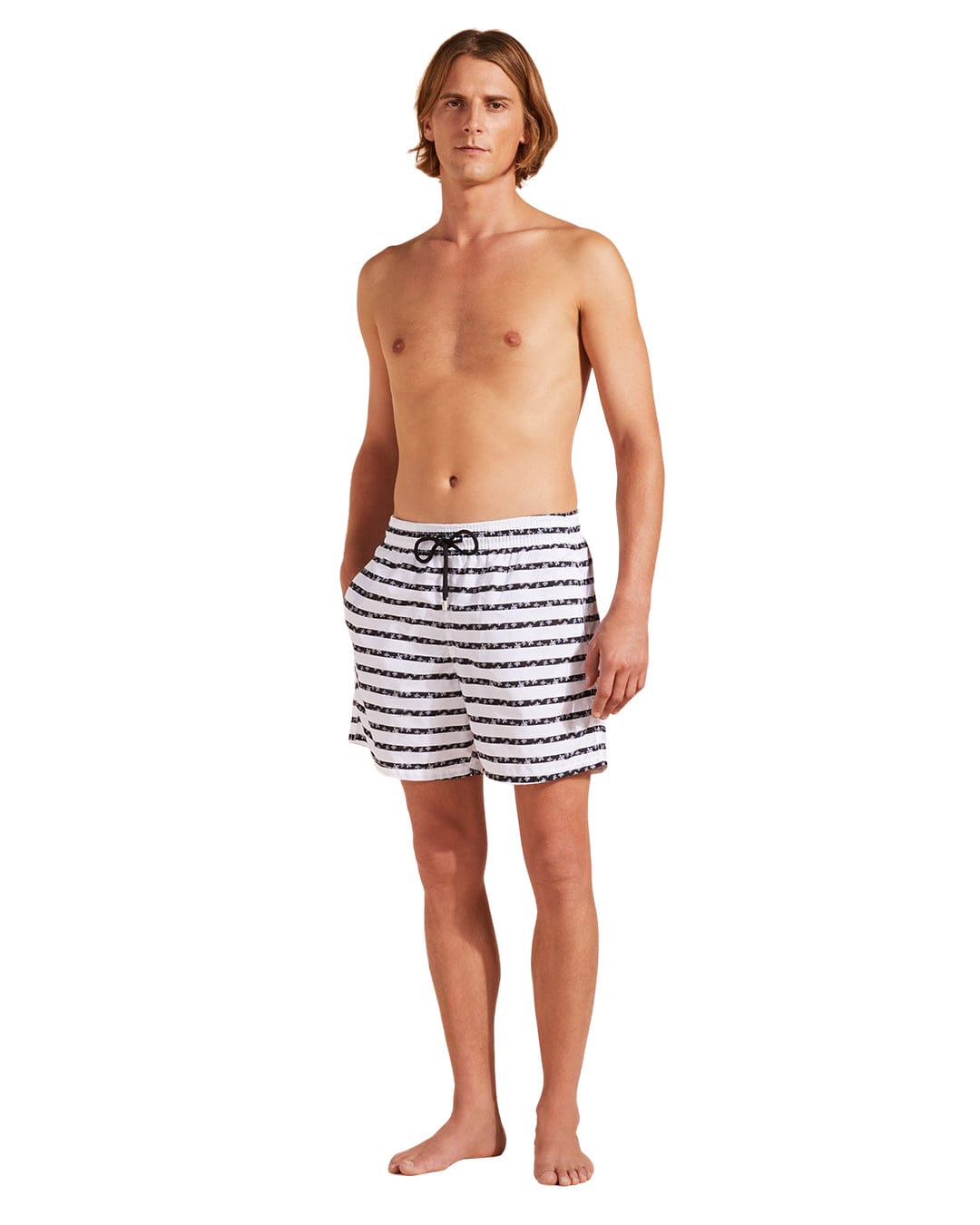 Vilebrequin Swimwear Vilebrequin Striped Turtle Swim Shorts