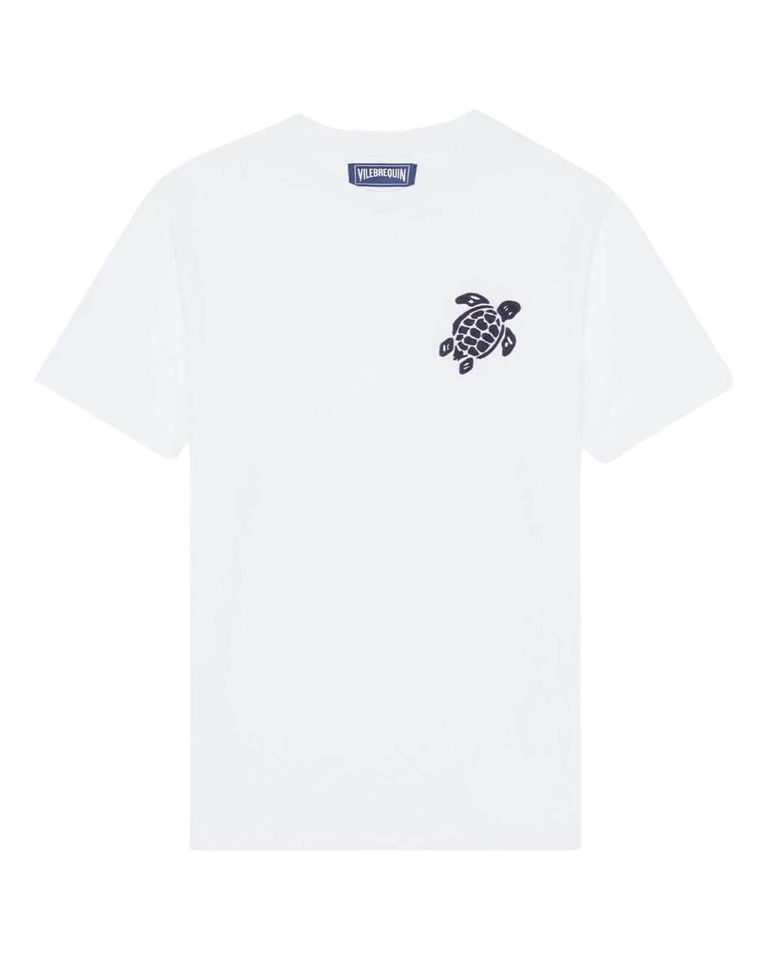 Vilebrequin T-Shirts Vilebrequin Blanc Partisol T-shirt