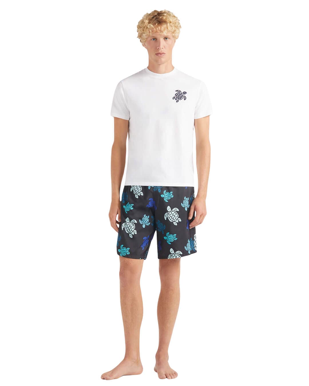 Vilebrequin T-Shirts Vilebrequin Blanc Partisol T-shirt