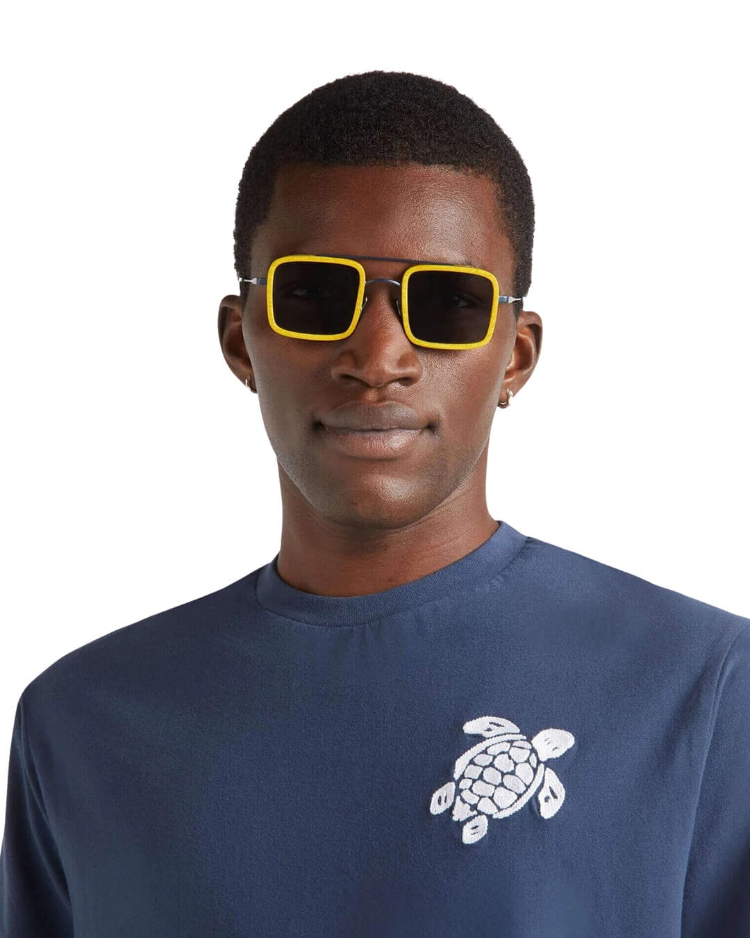 Vilebrequin T-Shirts Vilebrequin PARTISOL T-SHIRT BLEU MARINE
