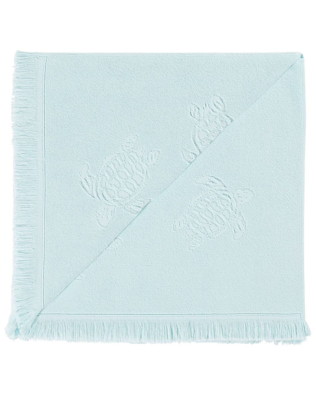 Vilebrequin Towel One Size Vilebrequin Organic Cotton Light Blue Beach Towel Turtles Jacquard