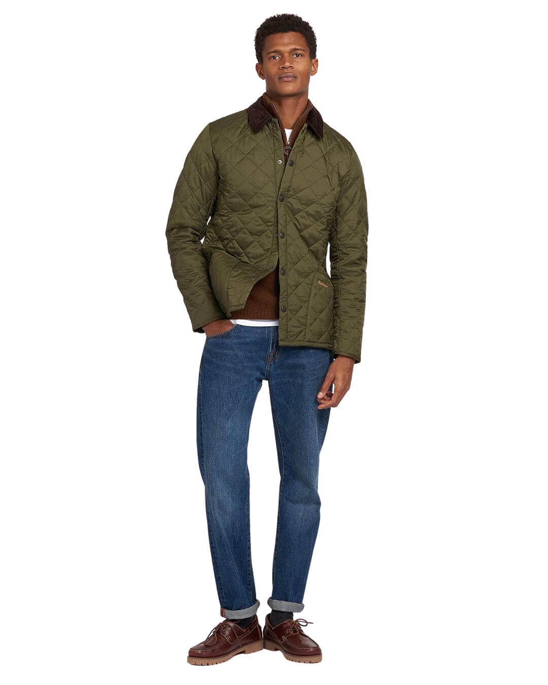Barbour Outerwear Barbour Olive Heritage Liddesdale Slim Fit