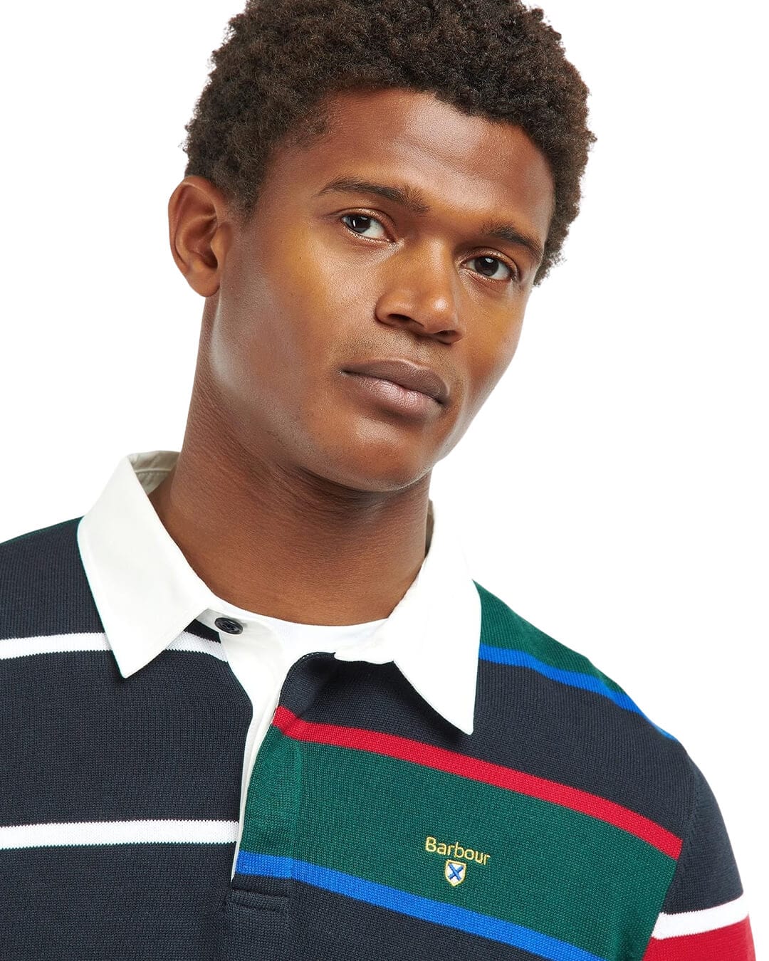 Barbour Polo Shirts Barbour Navy Radcliffe Rugby Polo Shirt