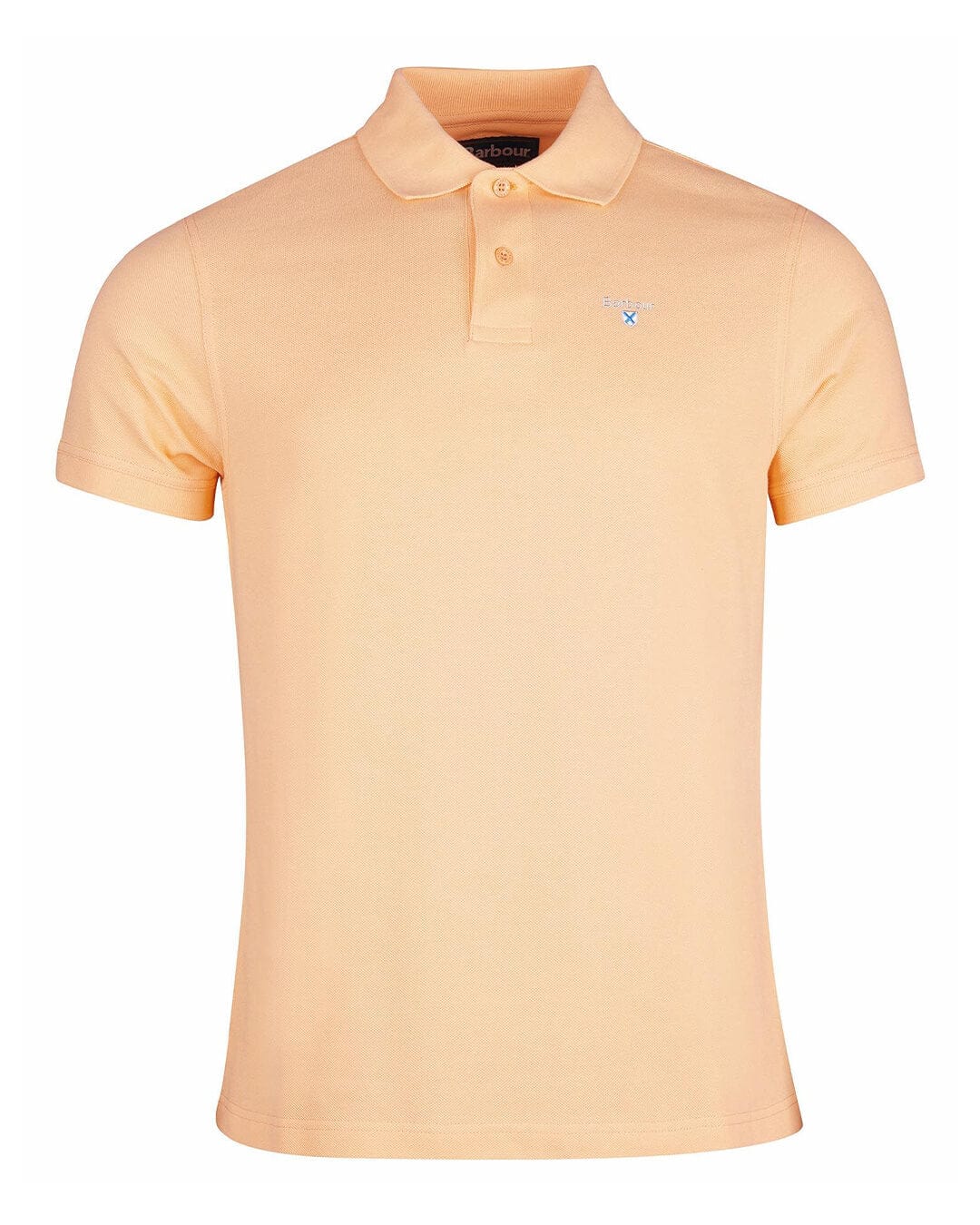 Barbour Polo Shirts Barbour Pastel Orange Sports Polo Shirt