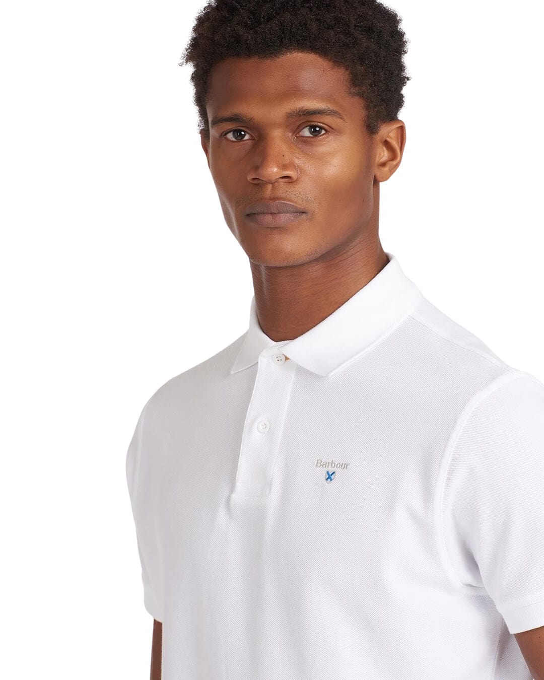 Barbour Polo Shirts Barbour White Sports Polo Shirt