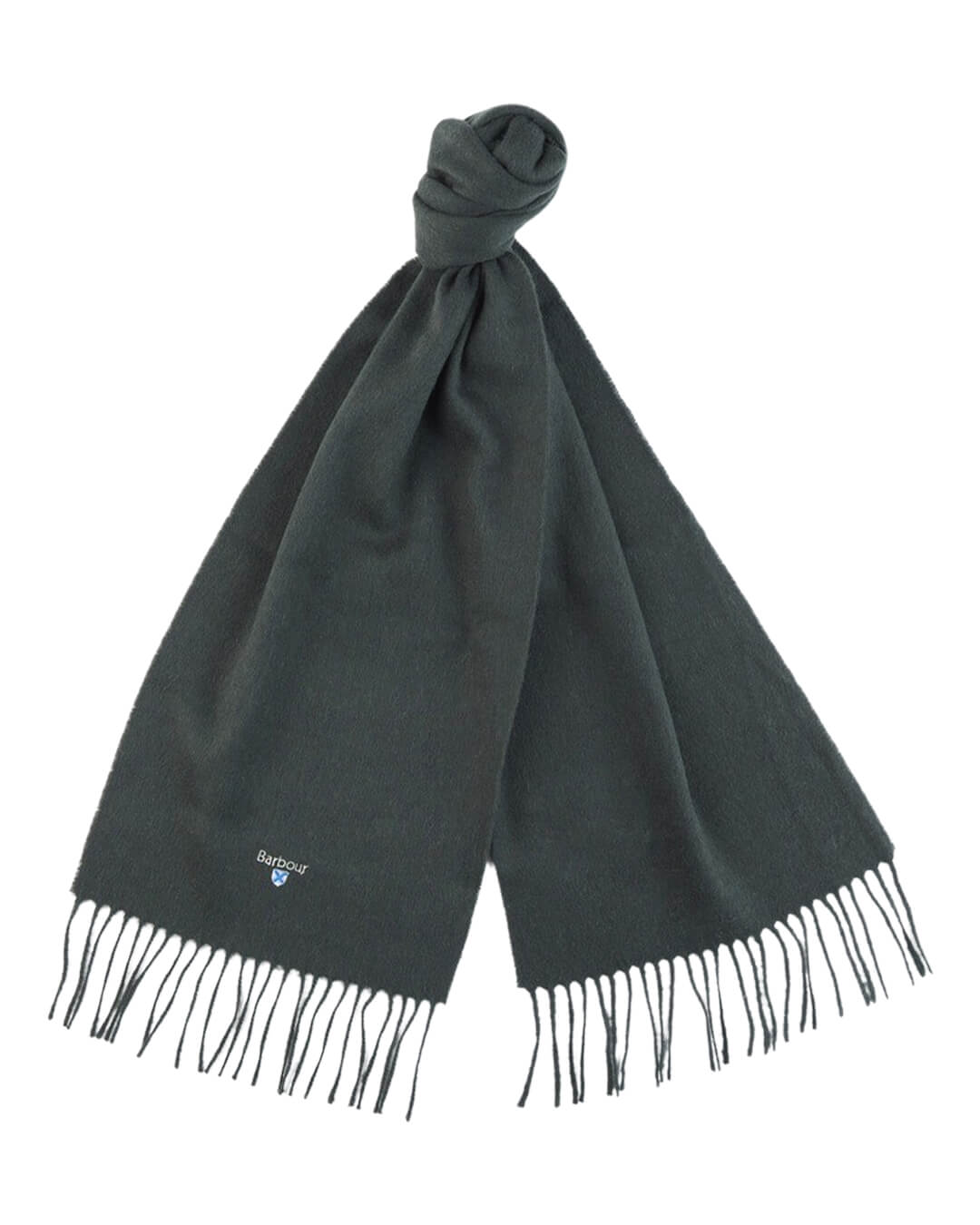 Barbour Scarves ONE SIZE Barbour Green Plain Lambswool Scarf