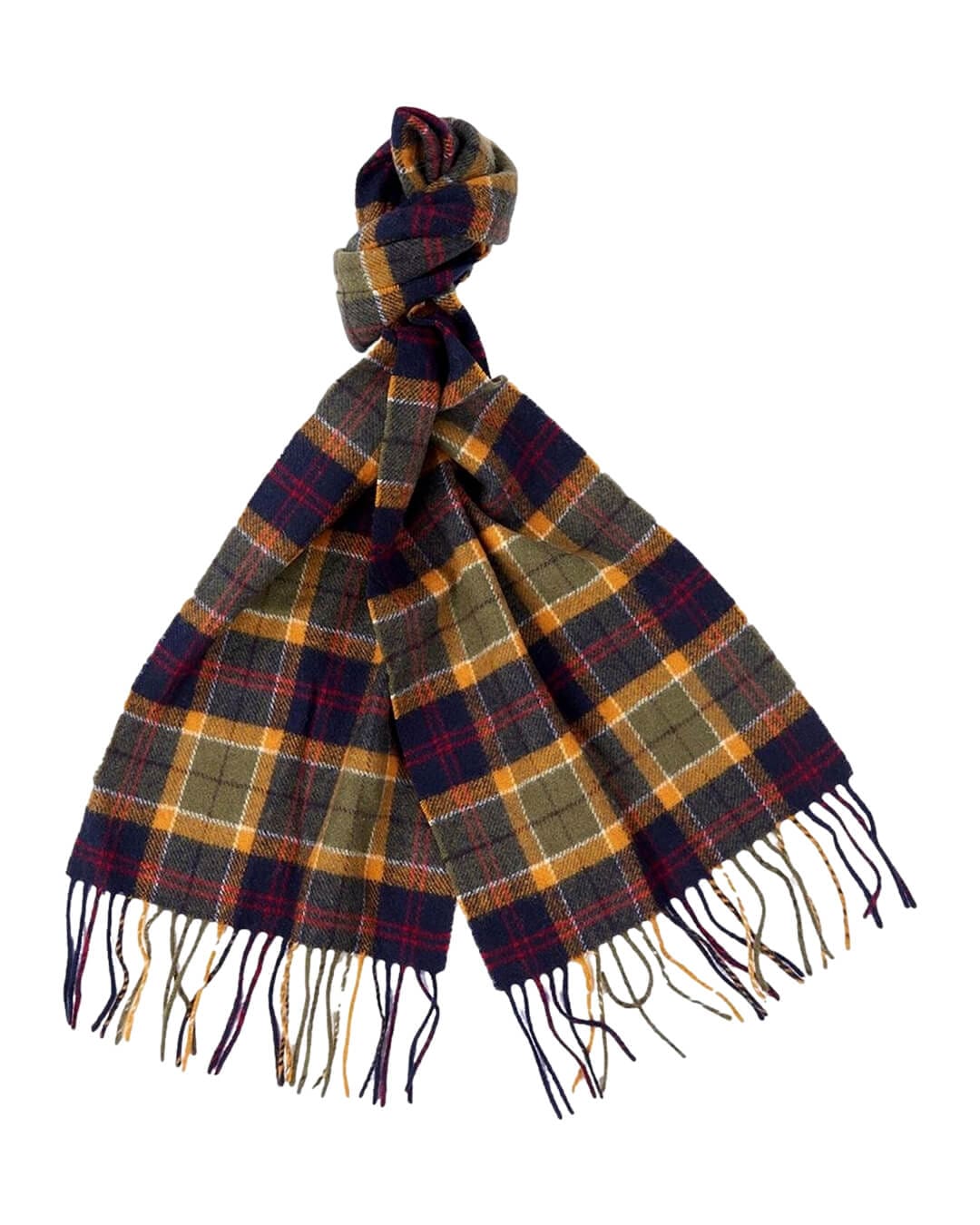 Barbour Scarves ONE SIZE Barbour Lambswool Green Tartan Scarf