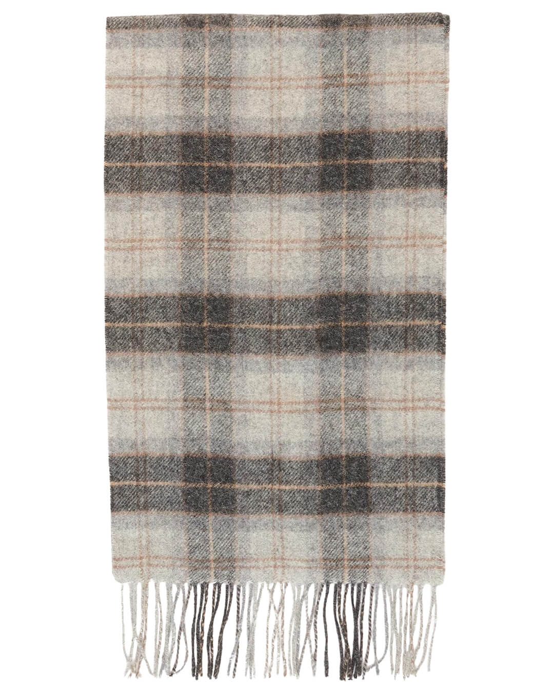 Barbour Scarves ONE SIZE Barbour Lambswool Grey Tartan Scarf