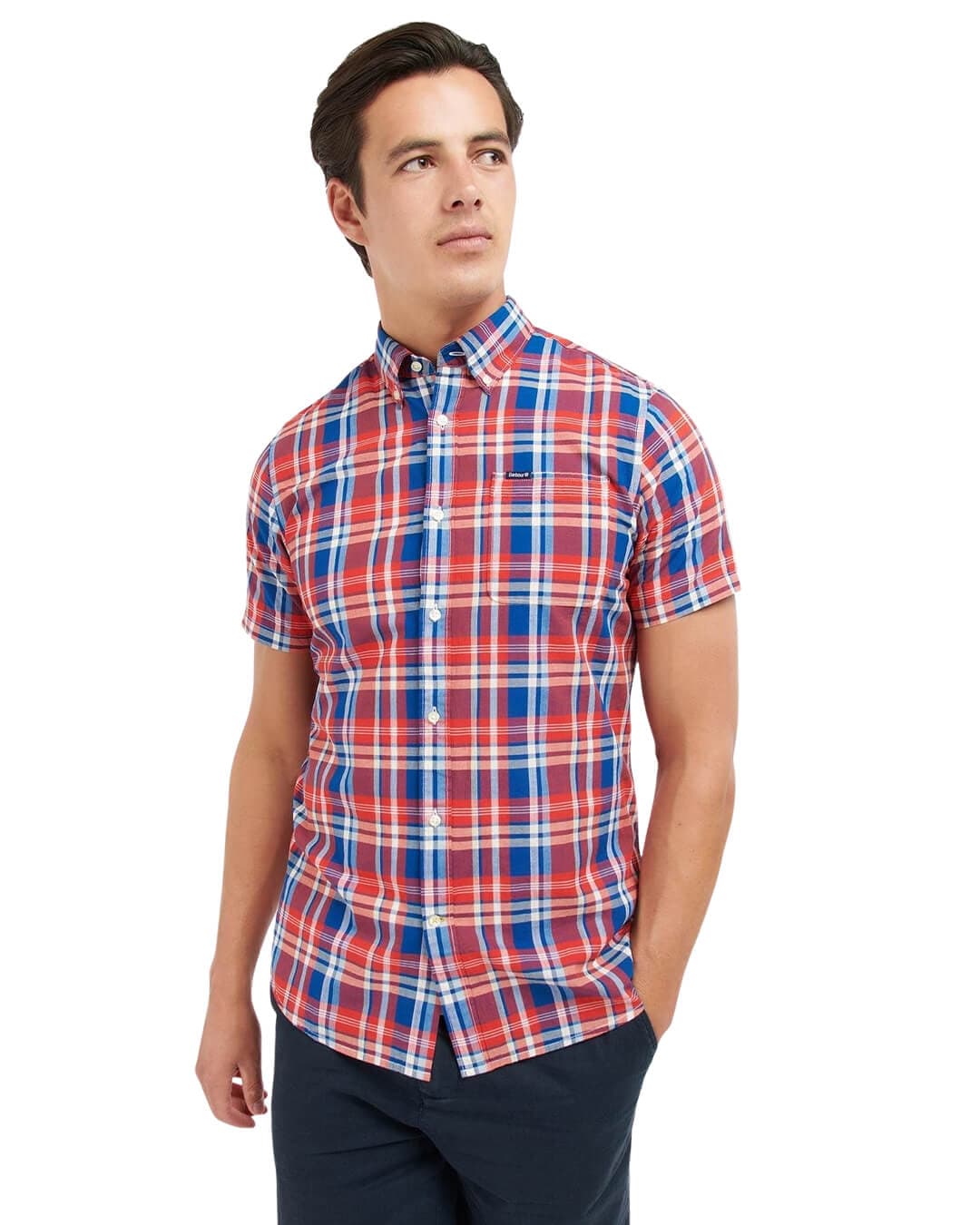 Barbour Shirts Barbour Navy Nickwell Tailored Shirt
