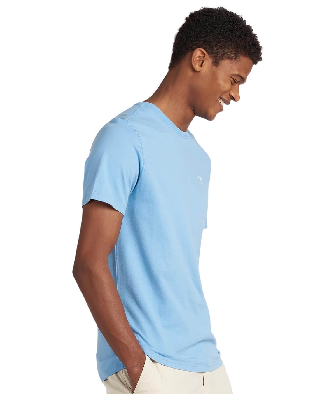 Barbour T-Shirts Barbour Blue Essential Sports T-Shirt