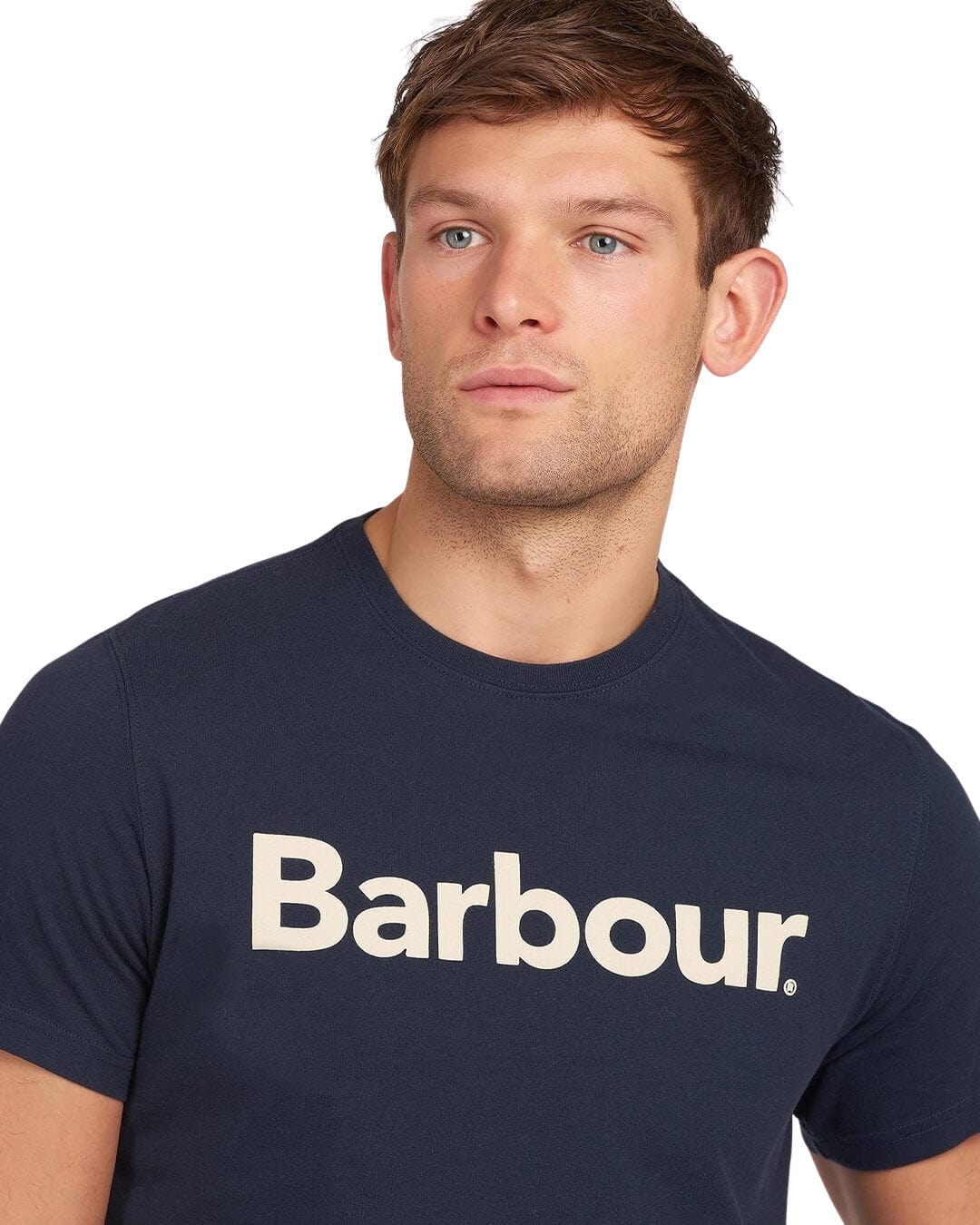 Barbour T-Shirts Barbour Logo Navy T-Shirt