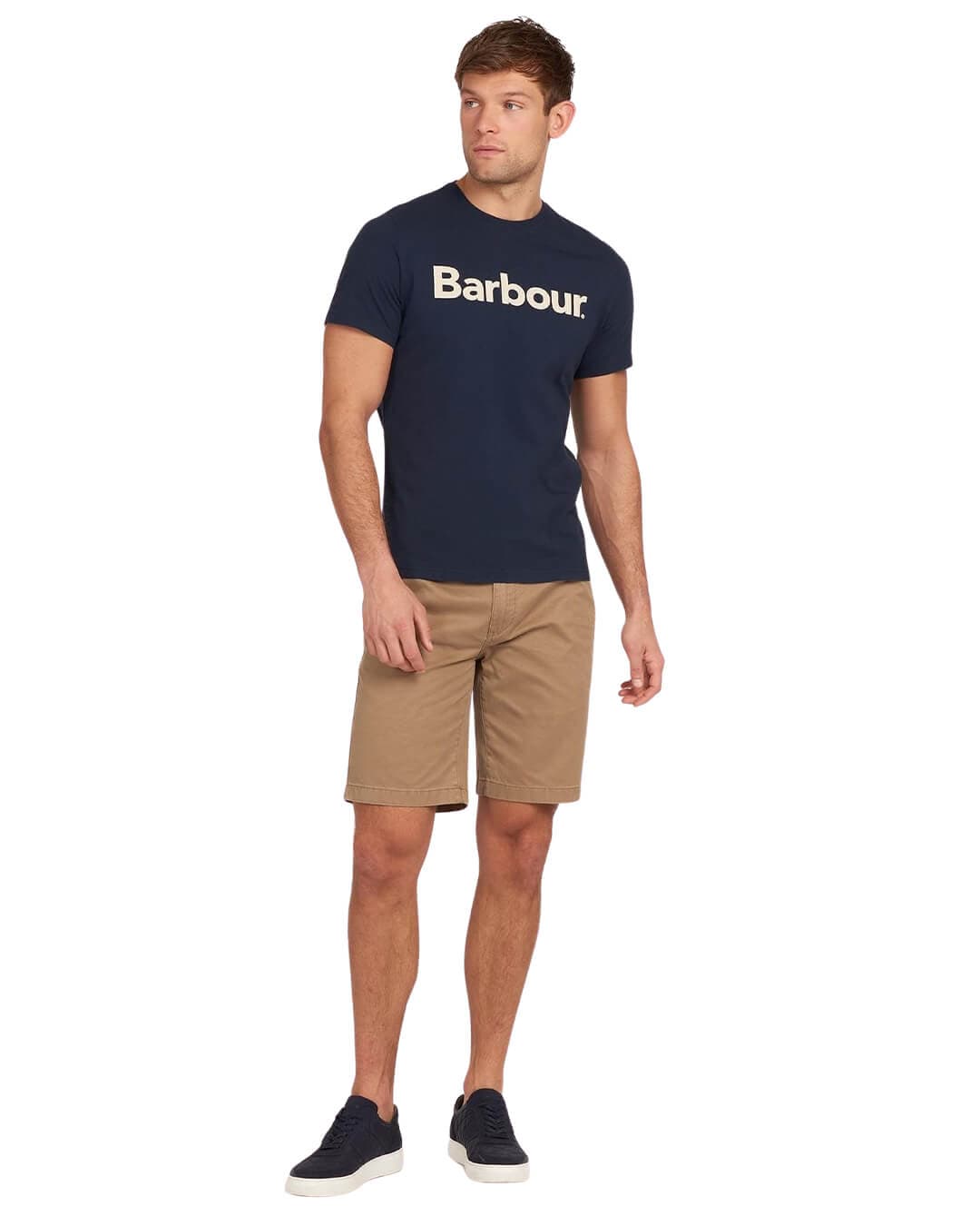 Barbour T-Shirts Barbour Logo Navy T-Shirt