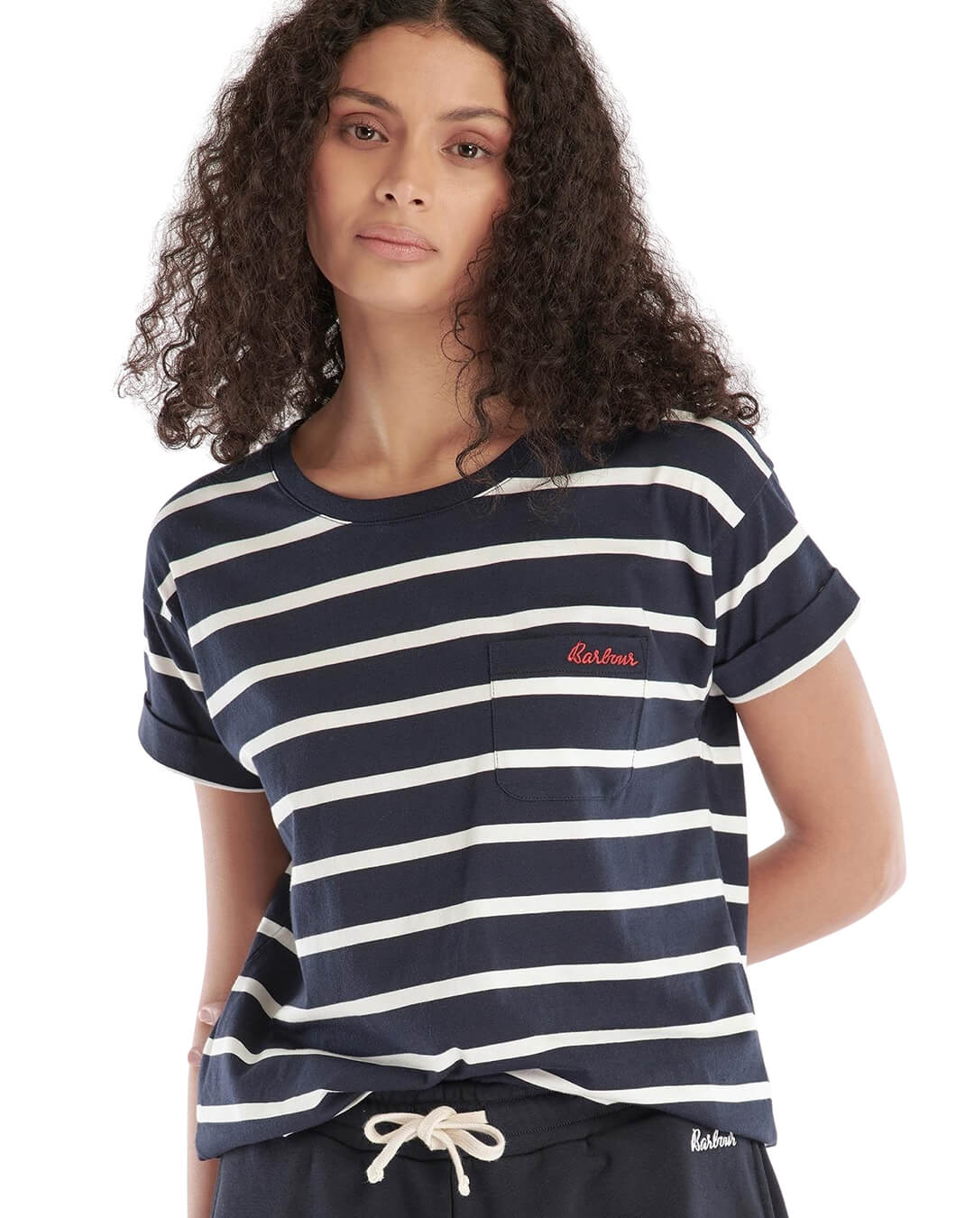 Barbour T-Shirts Barbour Navy Otterburn Striped T-Shirt