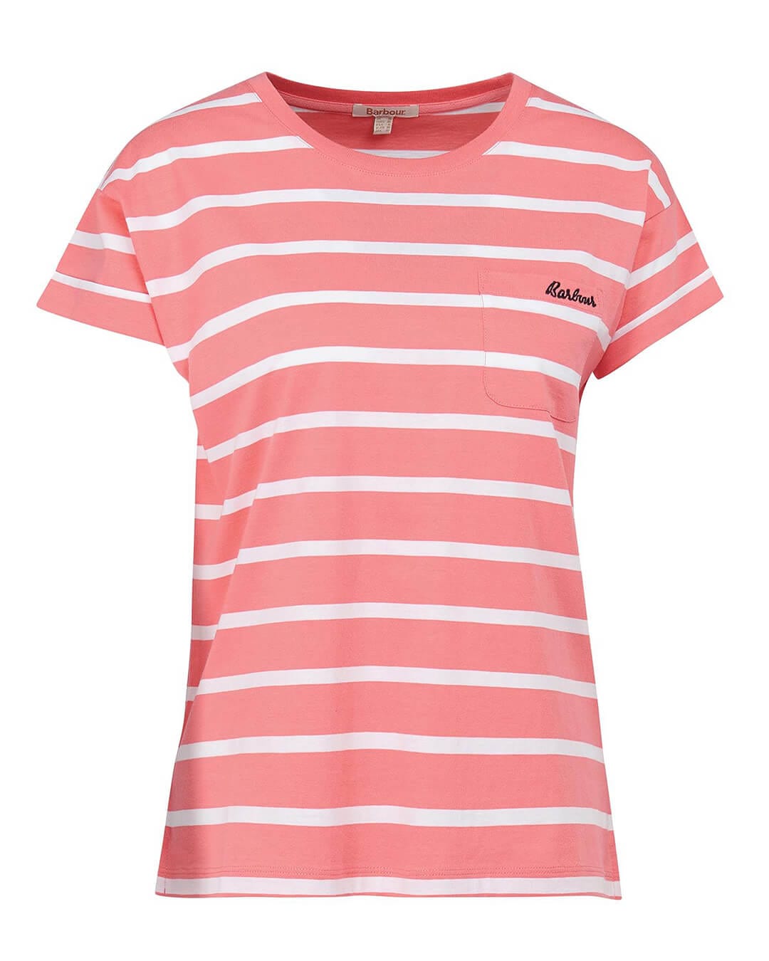 Barbour T-Shirts Barbour Pink Otterburn Striped T-Shirt