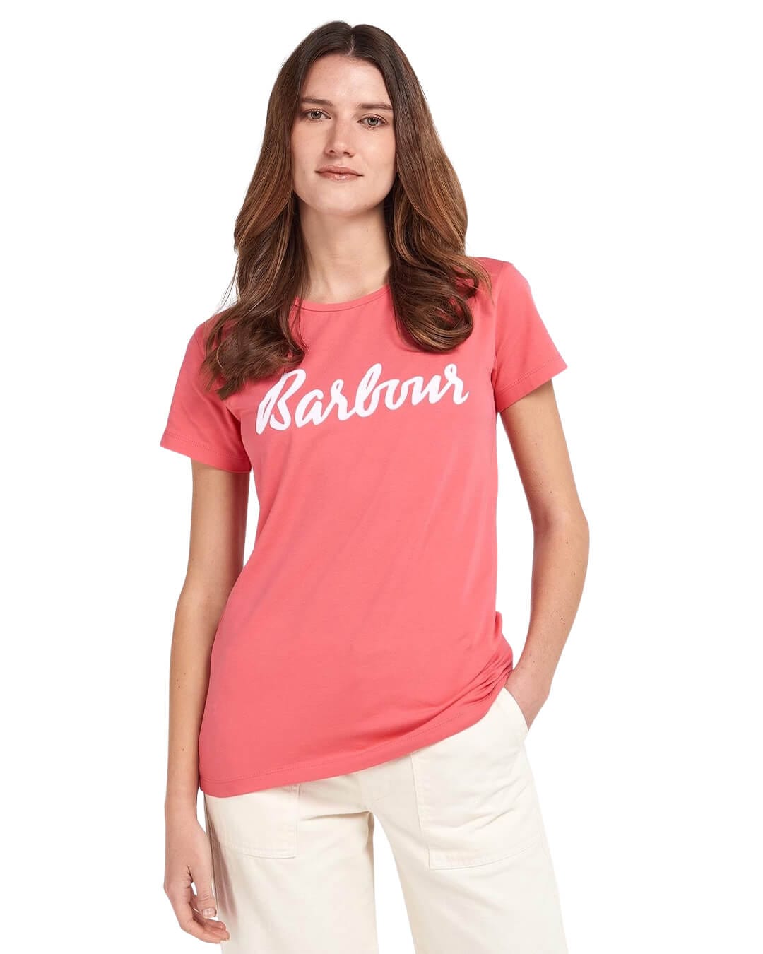 Barbour T-Shirts Barbour Pink Otterburn T-Shirt