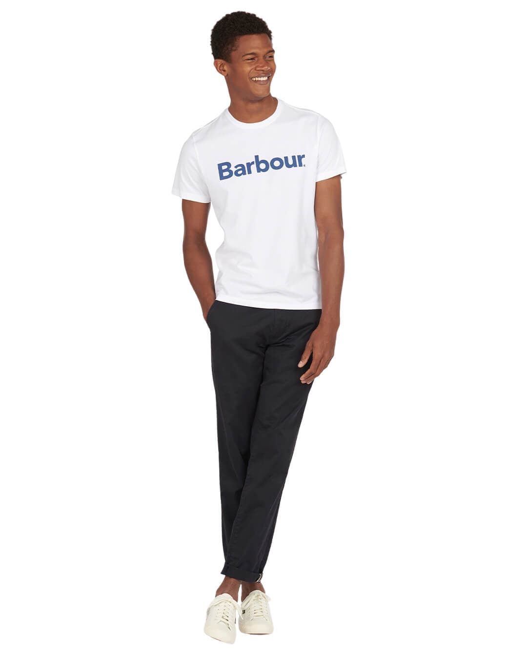 Barbour T-Shirts Barbour White Logo T-Shirt