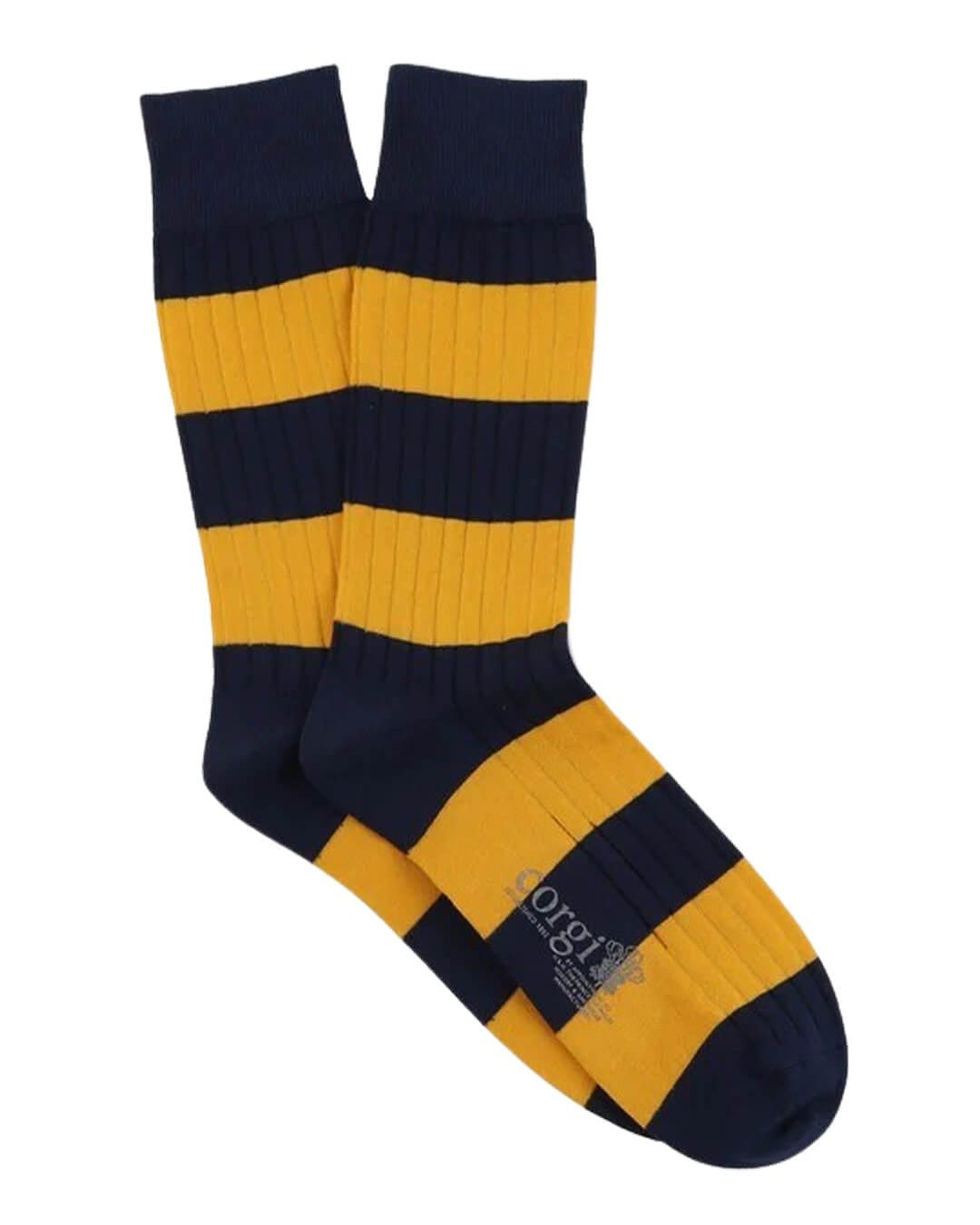 Corgi Socks Corgi Rugby Striped Navy Socks