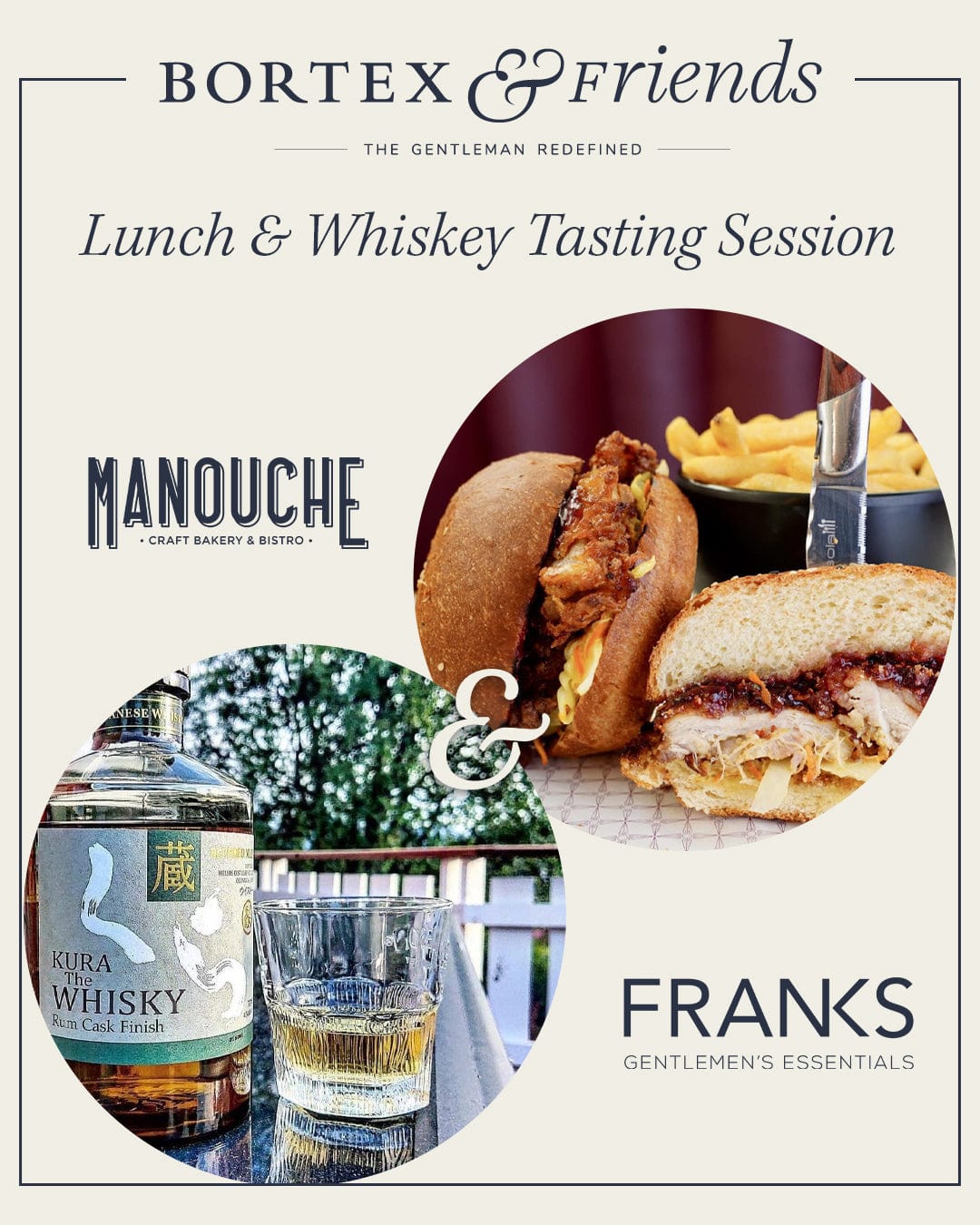 Franks Services Lunch &amp; Whiskey Tasting Session