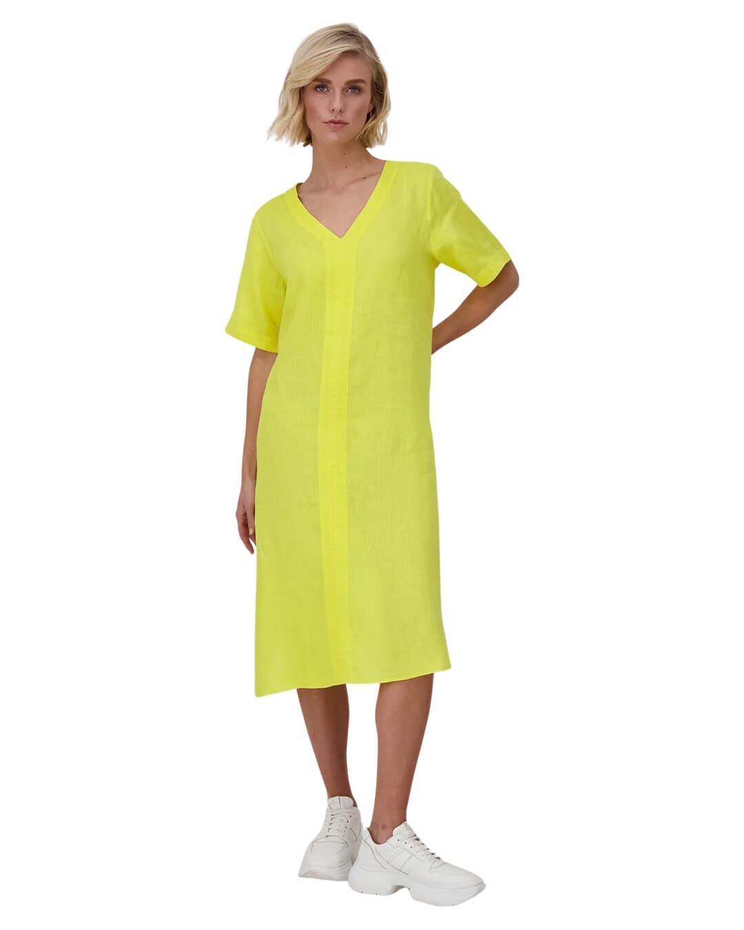 Fynch-Hatton Dresses Fynch-Hatton Linen Yellow Dress