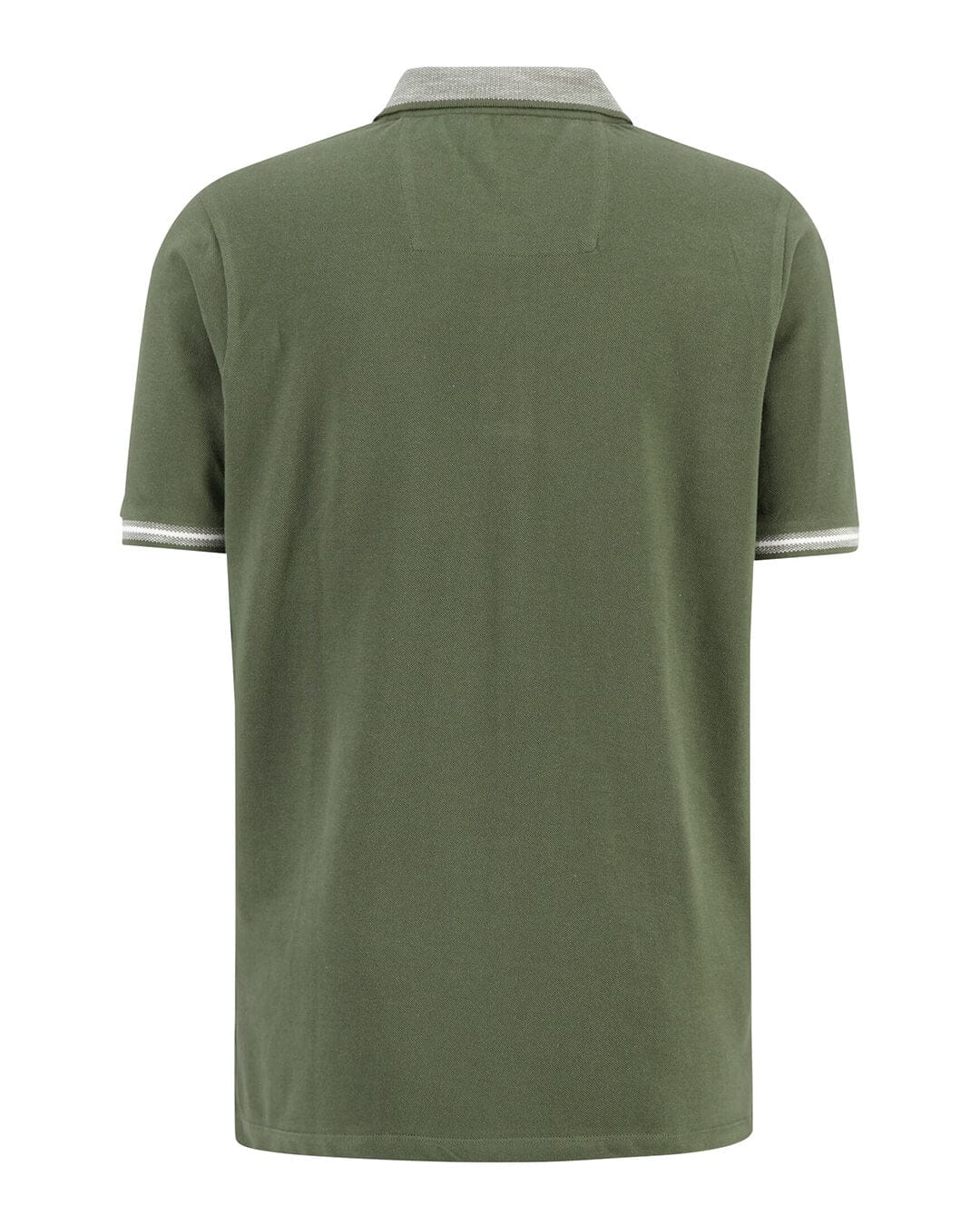 Fynch-Hatton Polo Shirts Fynch-Hatton Green Solid Multicoloured Collar Polo Shirt