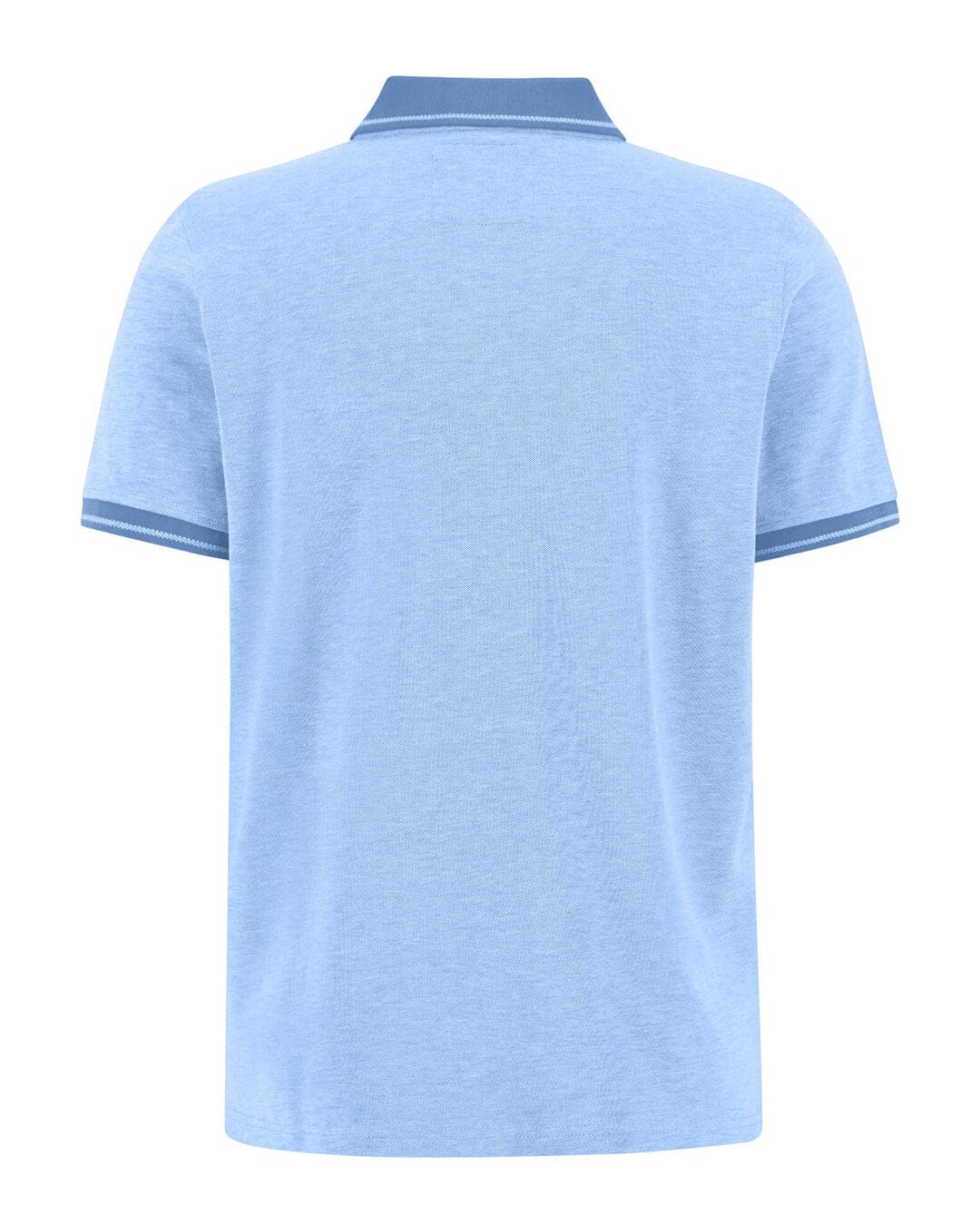 Fynch-Hatton Polo Shirts Fynch-Hatton Light Blue Two Tone Polo Shirt