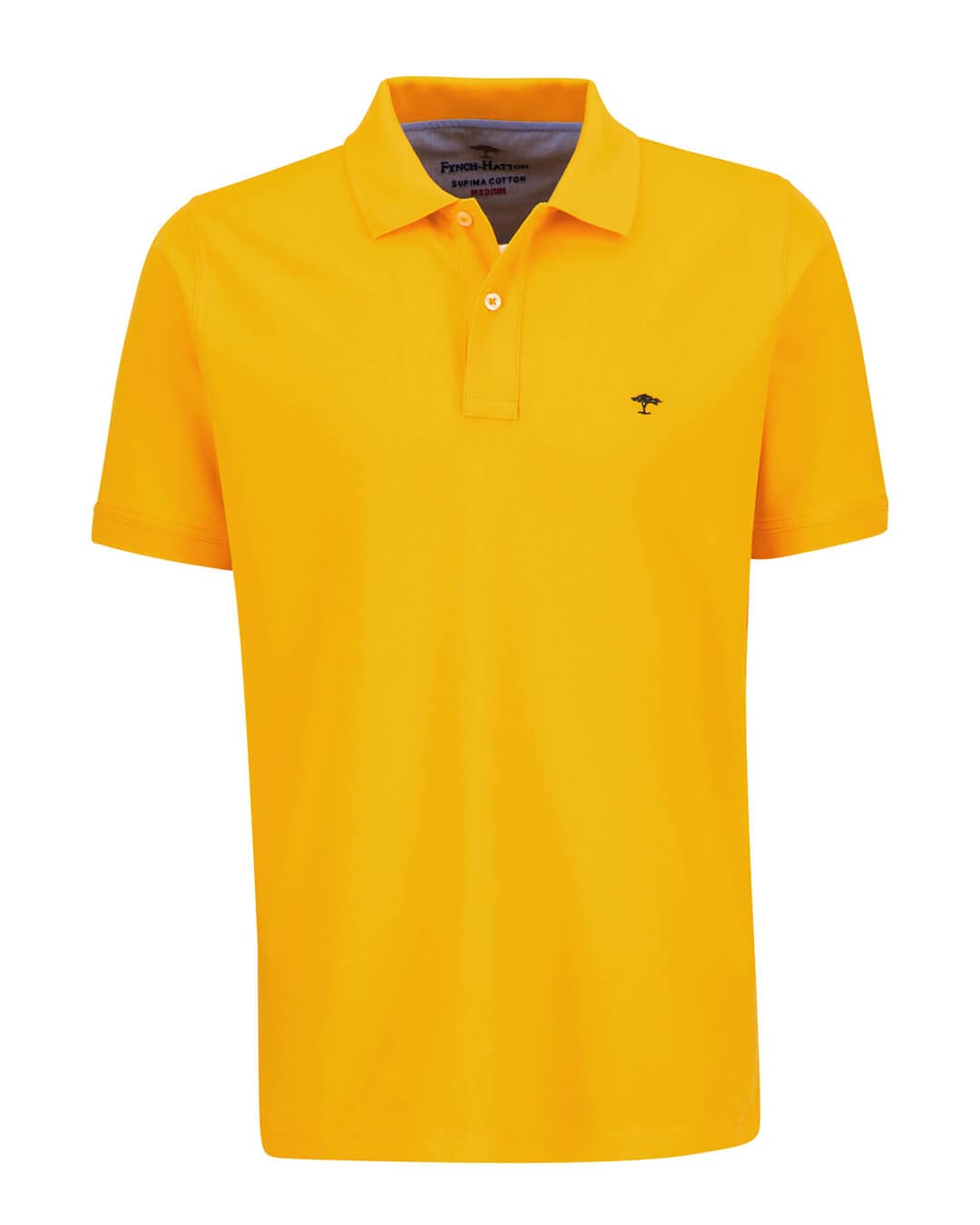 Fynch-Hatton Polo Shirts Fynch-Hatton Yellow Basic Polo Shirt