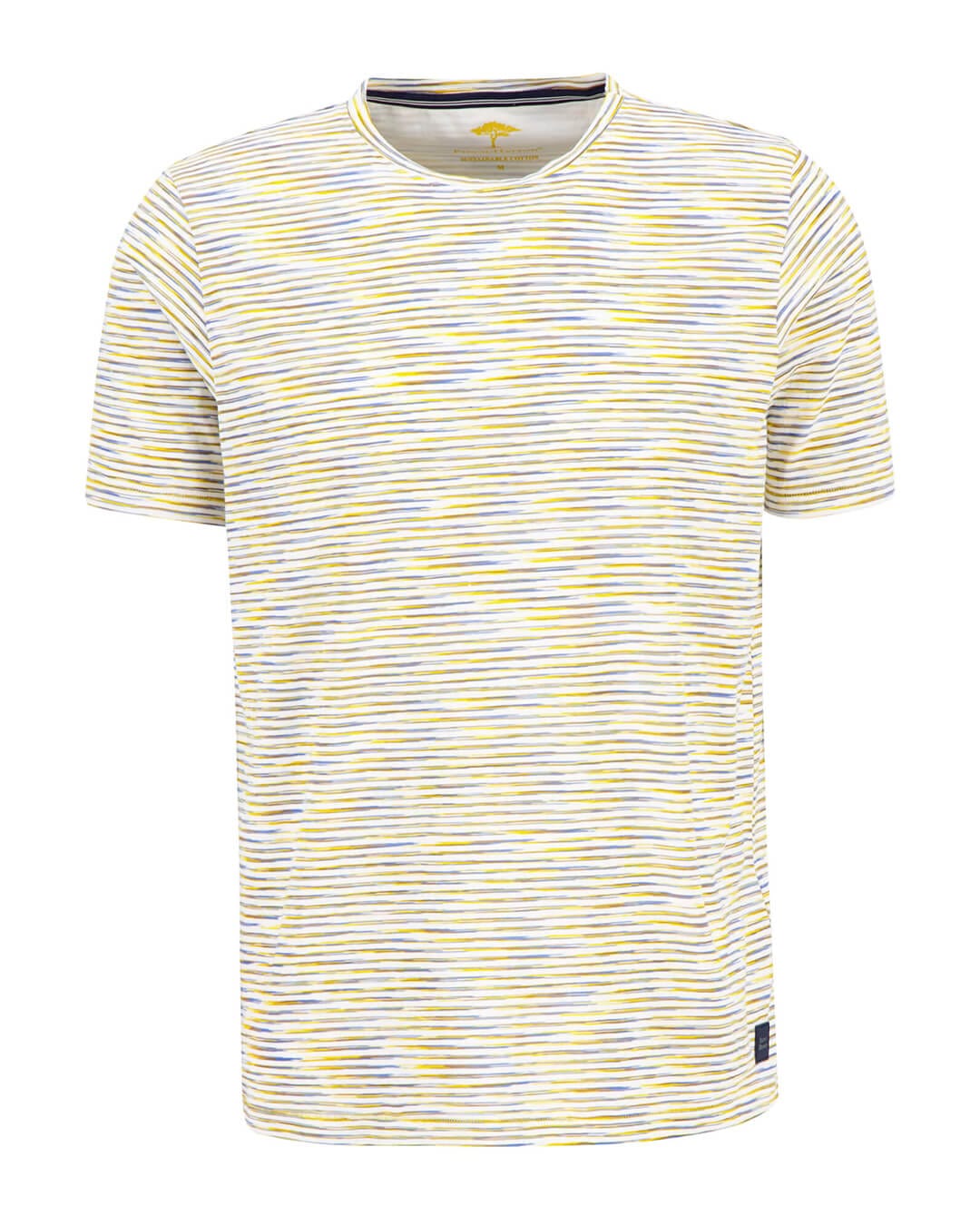 Fynch-Hatton T-Shirts Fynch-Hatton White Space Dyed Striped T-Shirt