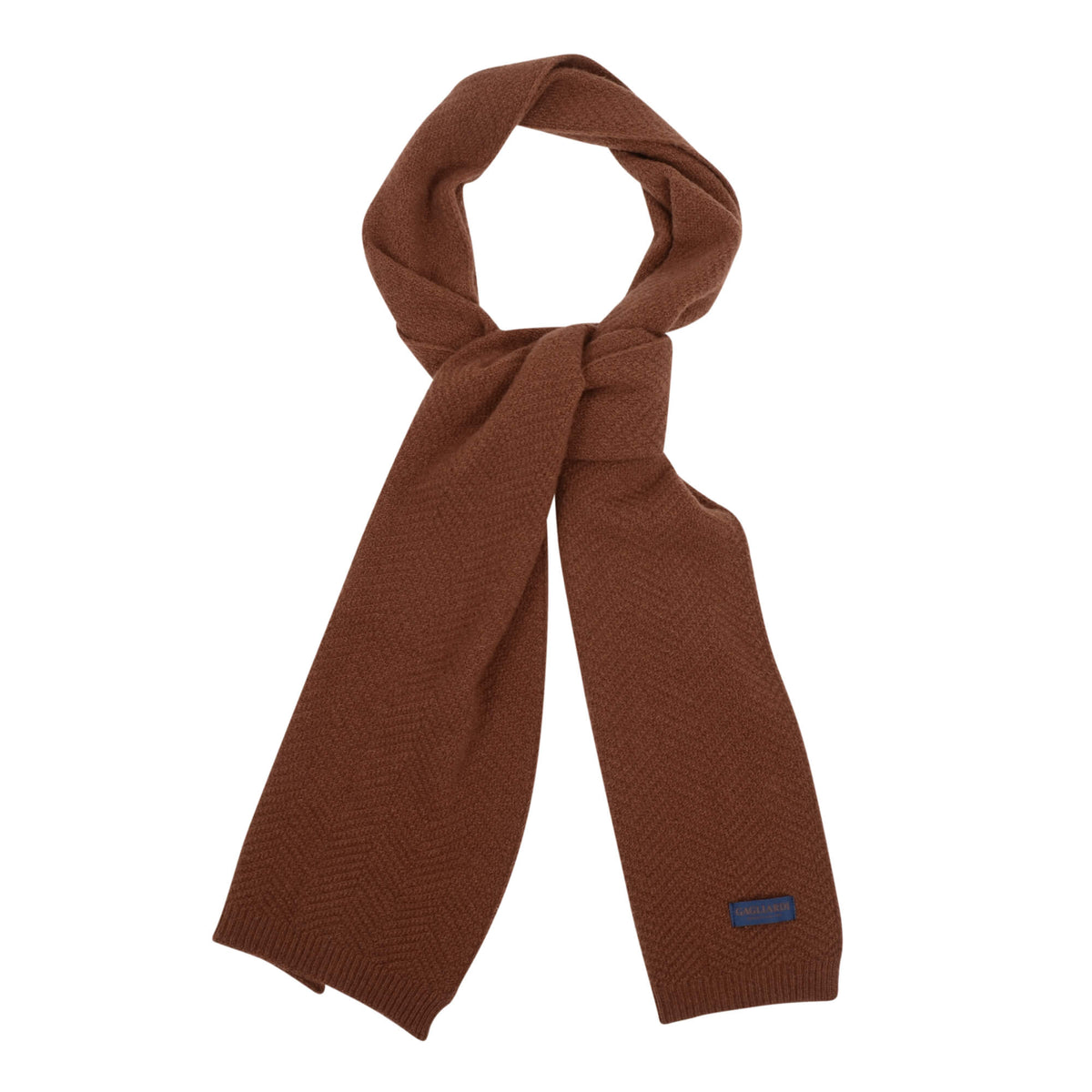 Gagliardi Beanies One Size Rust Cashmere Blend Scarf & Beanie Set