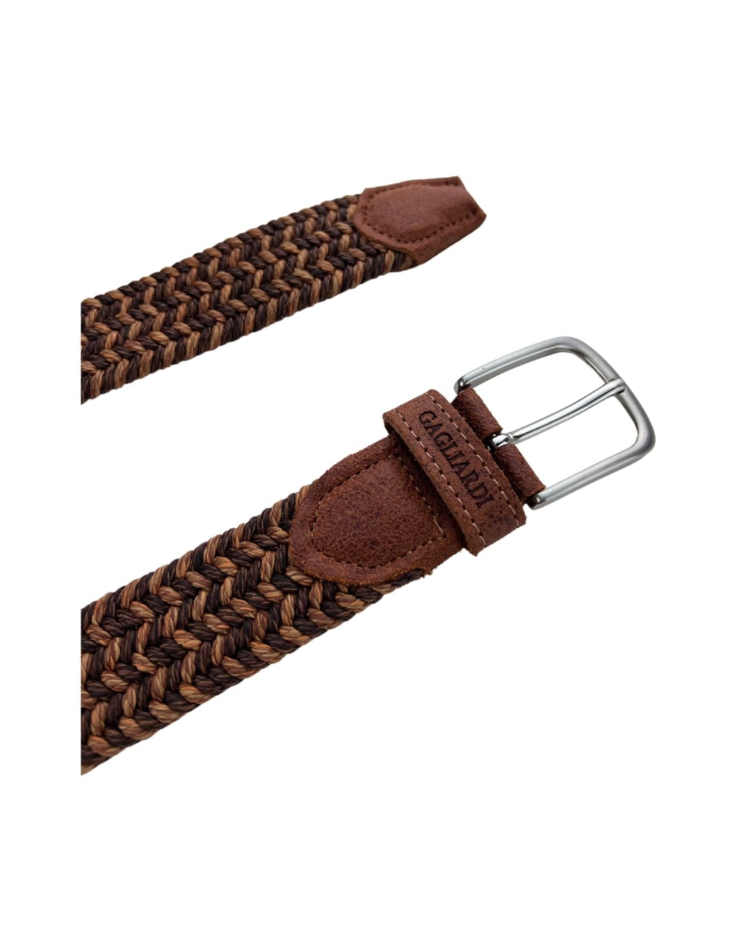 Gagliardi Belts Gagliardi Brown Braided Cotton Belt