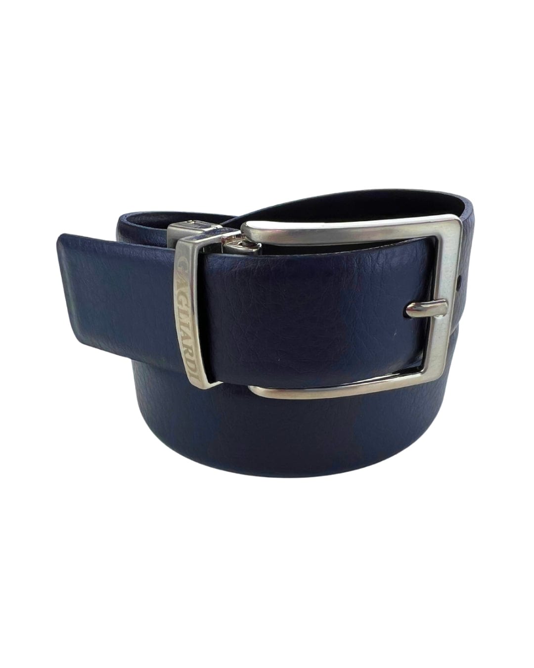 Gagliardi Belts Gagliardi Navy &amp; Black Italian Leather Reversible Belt
