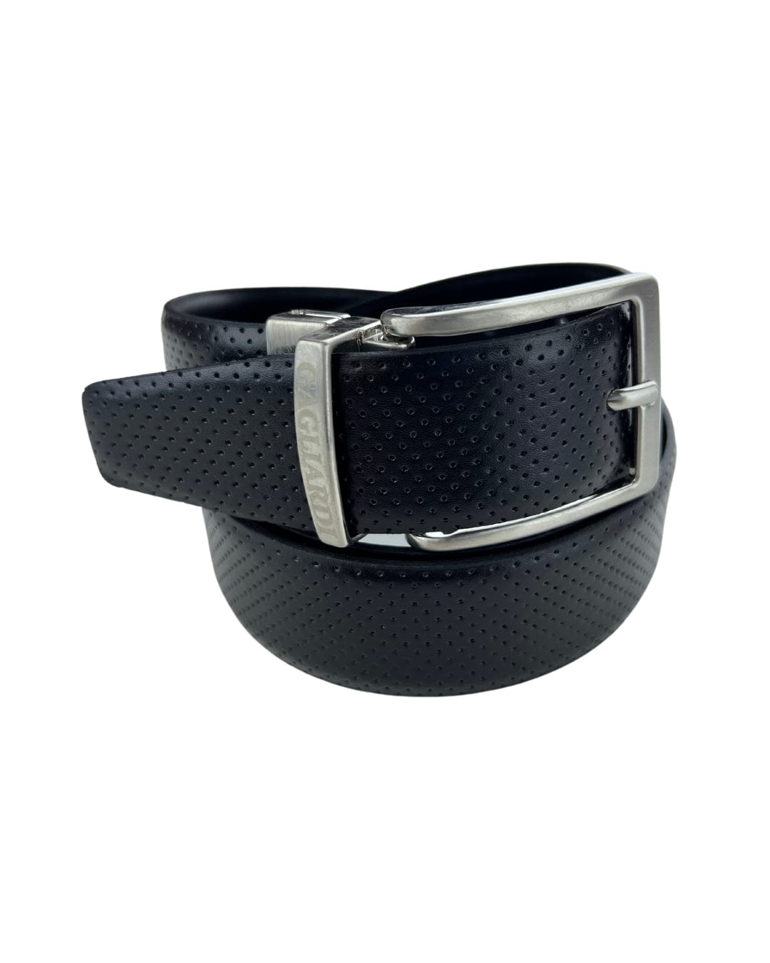 Gagliardi Belts Gagliardi Perforated & Smooth Reversible Italian Leather Belt
