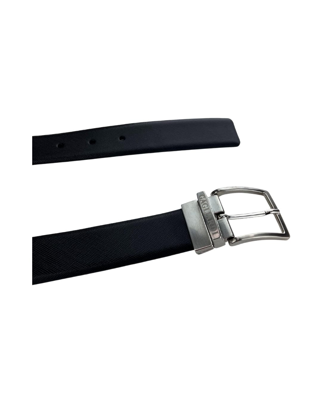 Gagliardi Belts Gagliardi Stamped &amp; Smooth Italian Leather Reversible Belt