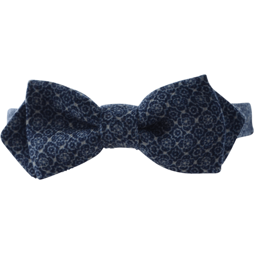 Gagliardi Bow Ties Blue Mini Geometric Bow Tie