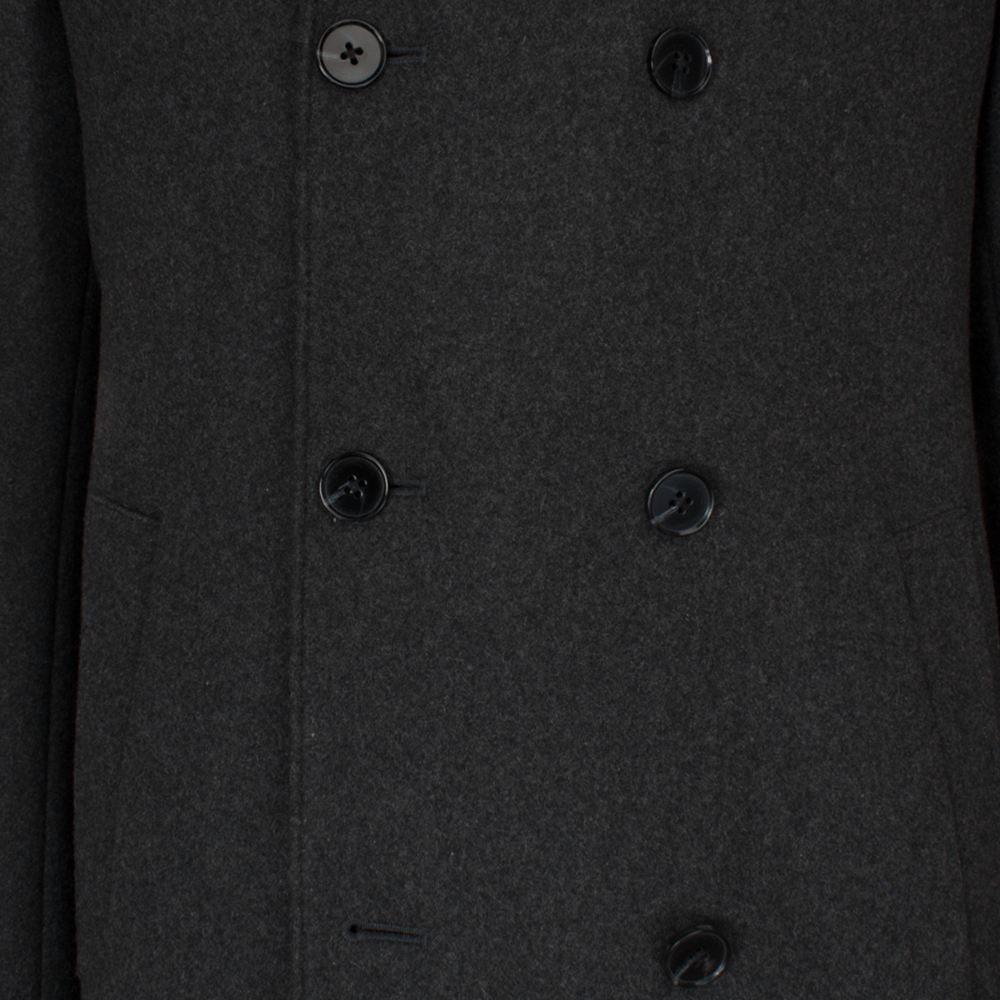Gagliardi Coats Charcoal Grey Melange Peacoat