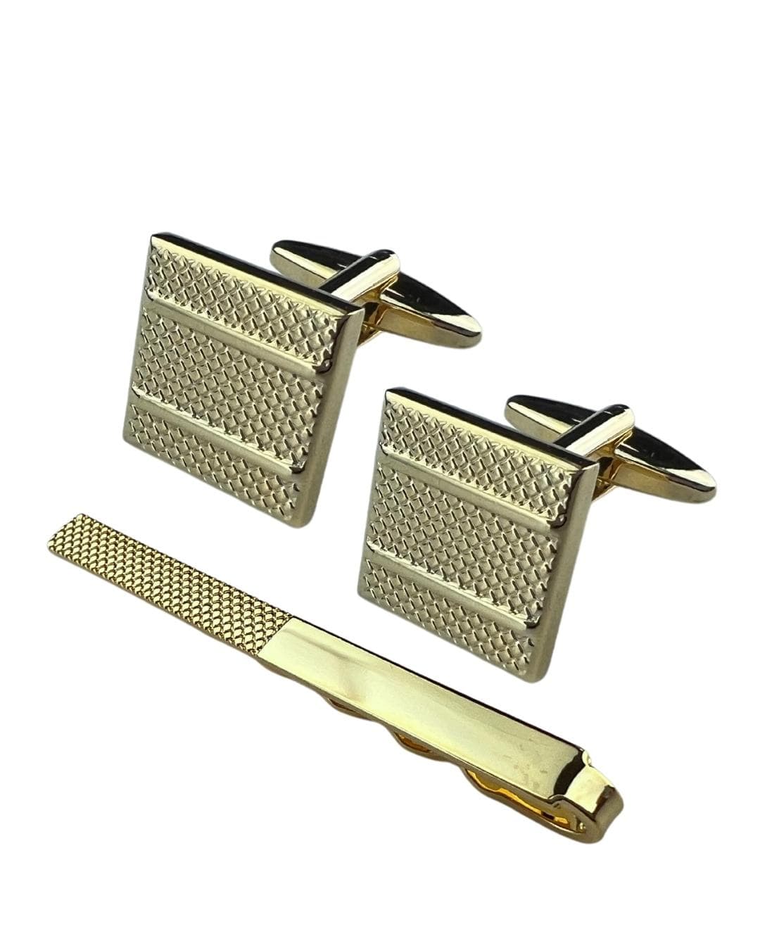 Gagliardi Gifts Gagliardi Gold Cufflinks &amp; Tie Clip Gift Set