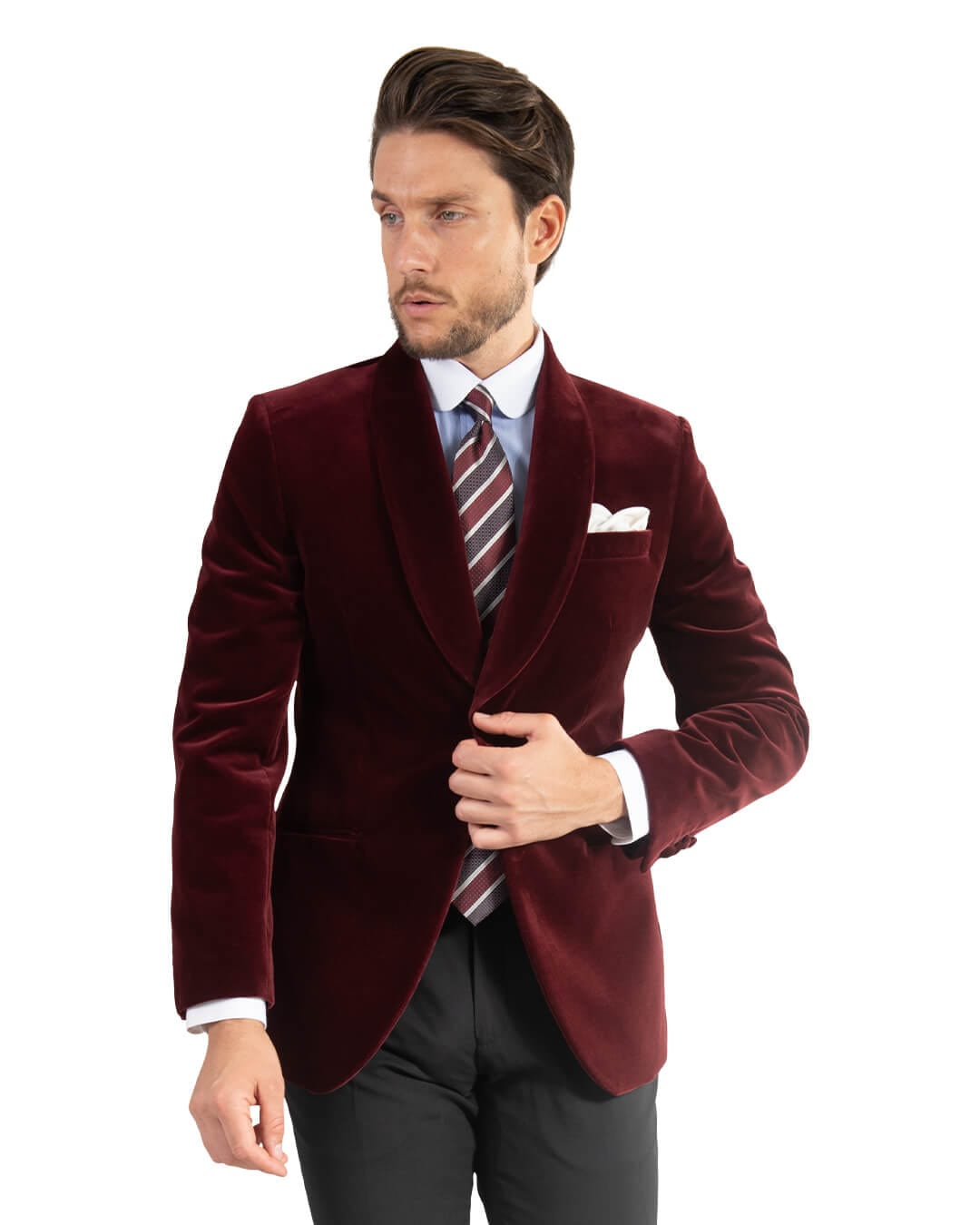 Gagliardi Bordeaux Velvet Jacket | Bortex - Bortex Fine Tailoring