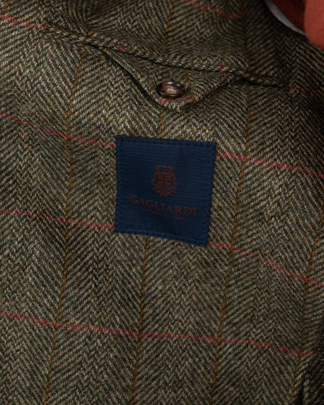 Gagliardi Jackets Gagliardi Olive Shetland Check Jacket