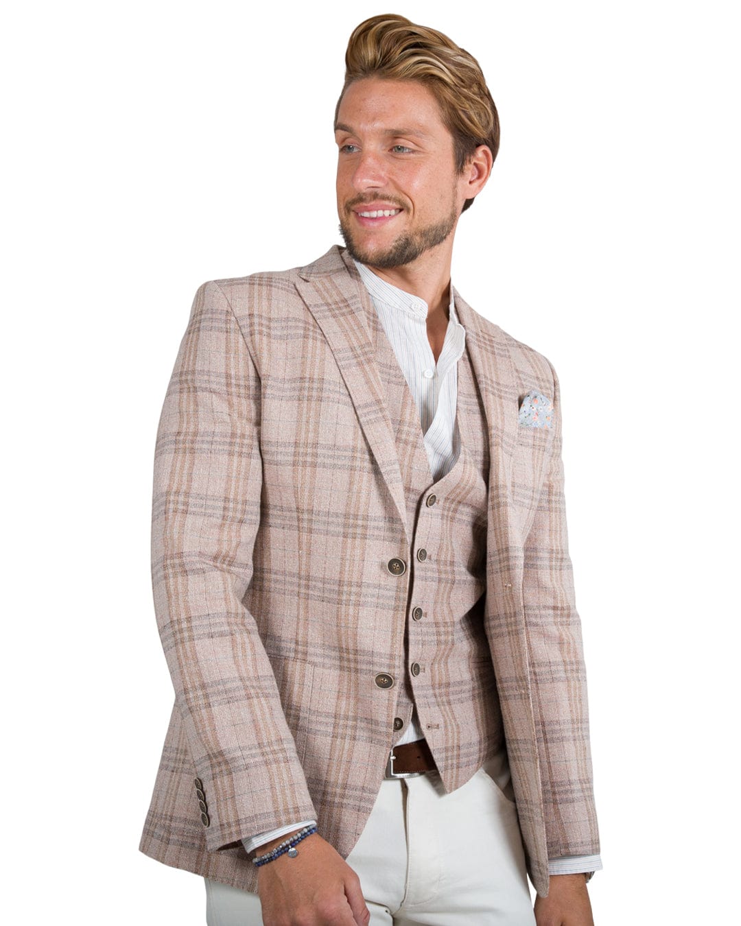Gagliardi Jackets Gagliardi Orange Ecotec Check Jacket