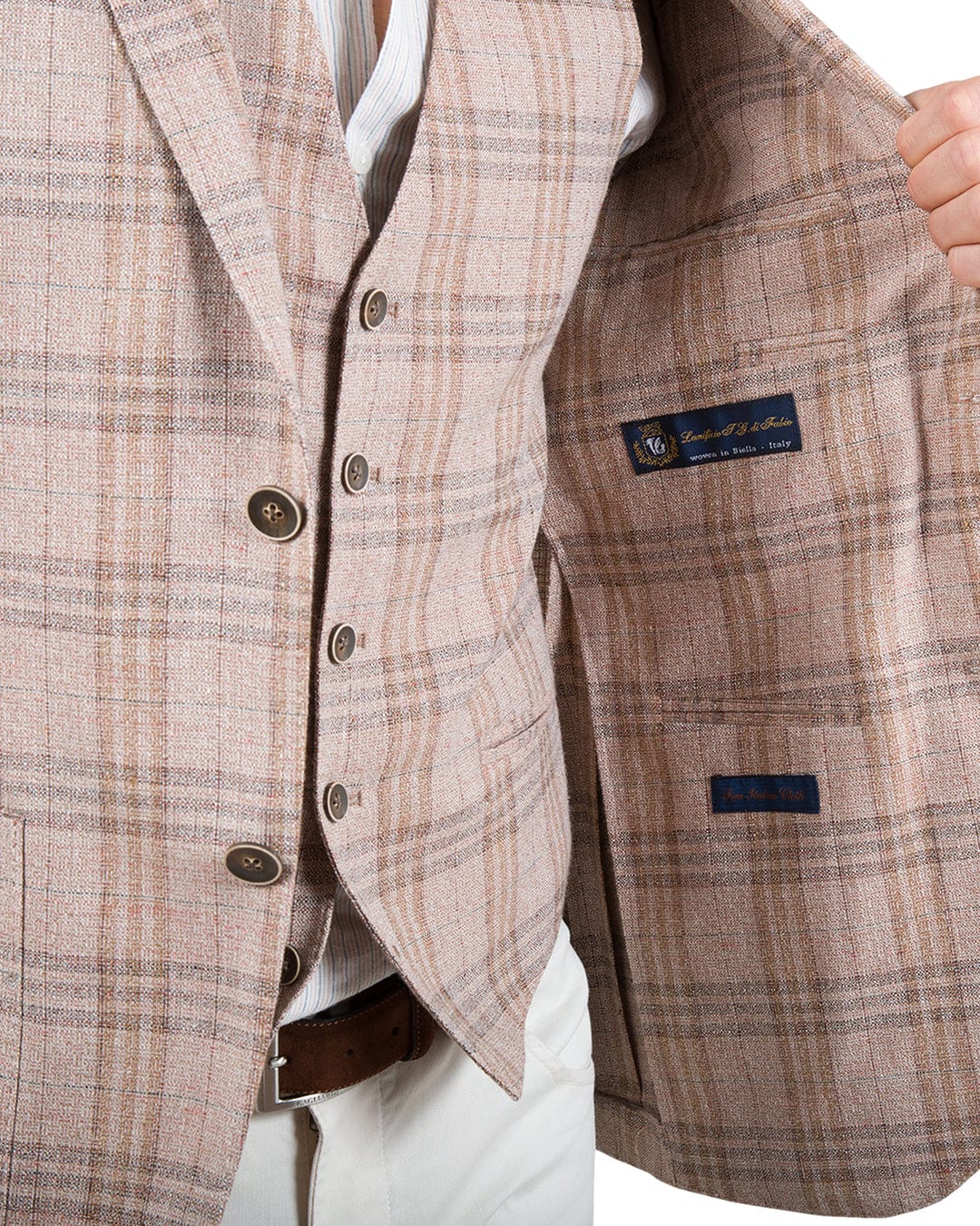 Gagliardi Jackets Gagliardi Orange Ecotec Check Jacket