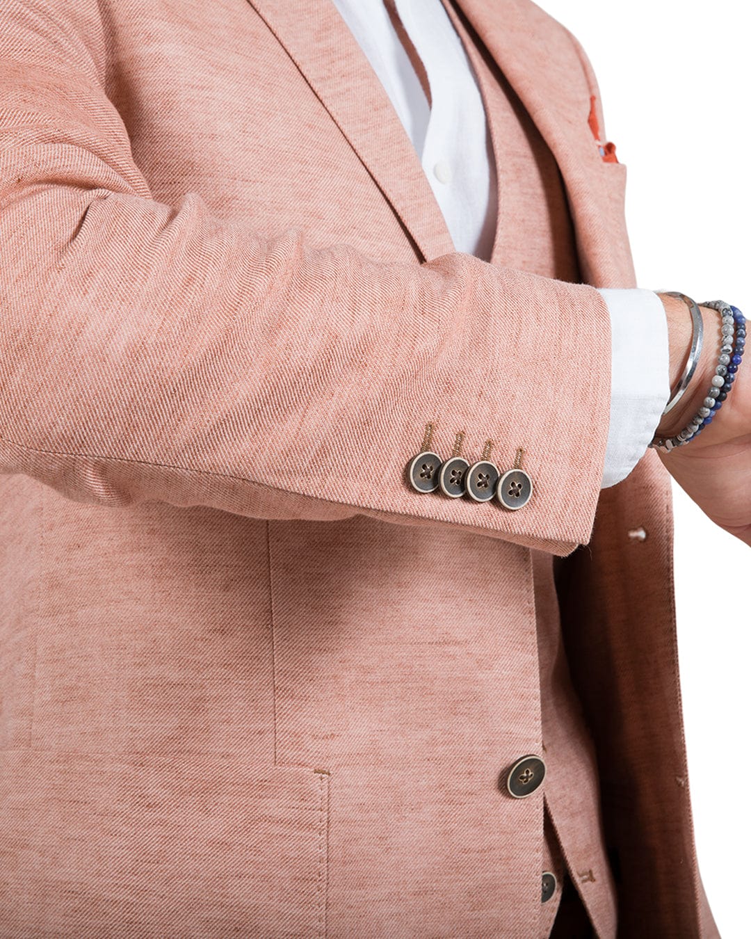 Gagliardi Jackets Gagliardi Orange Linen Cotton Jacket