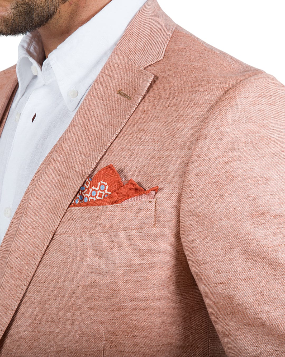 Gagliardi Jackets Gagliardi Orange Linen Cotton Jacket