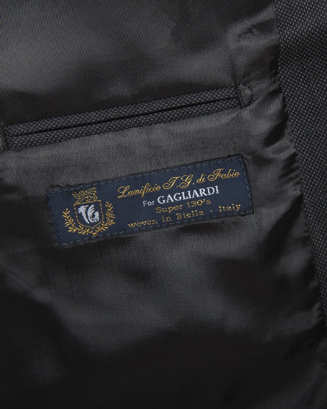 Gagliardi M&amp;M Jackets Gagliardi Di Fabio Charcoal Birdseye Suit Jacket