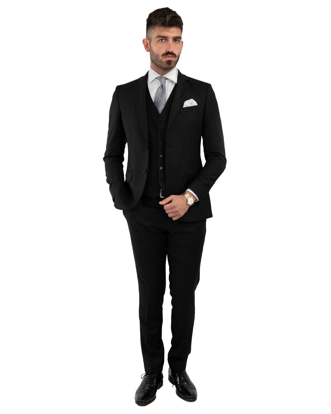 Gagliardi M&amp;M Jackets Gagliardi Lanificio F.lli Cerruti Black Suit Jacket